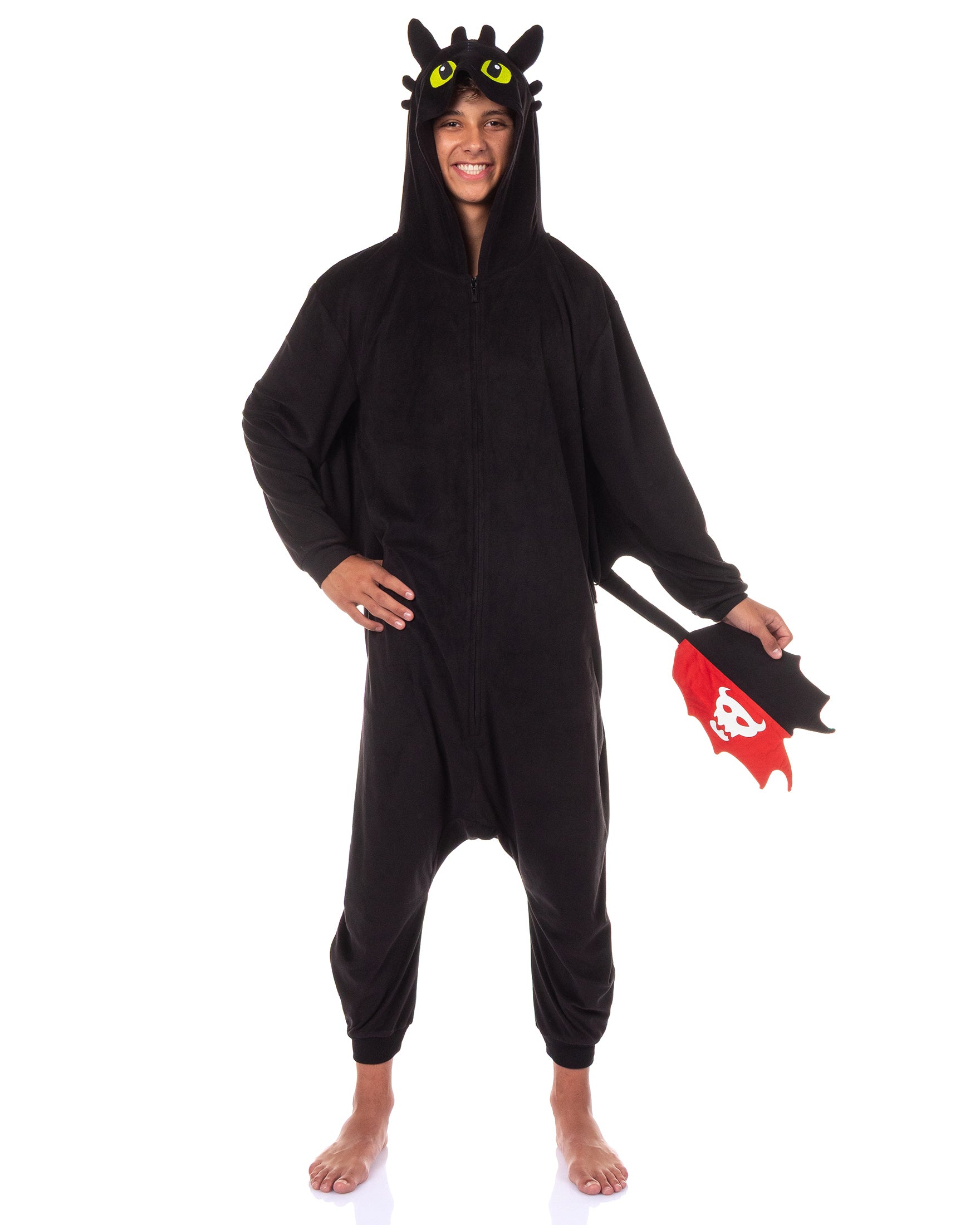 How To Train Your Dragon Toothless Costume Union Suit Hooded Pajama For Women