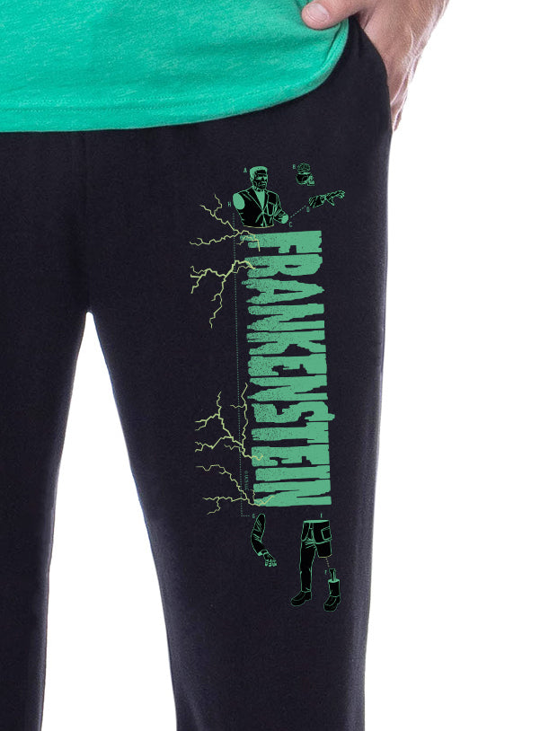 Universal Monsters Mens' Frankenstein Character Halloween Sleep Pajama Set