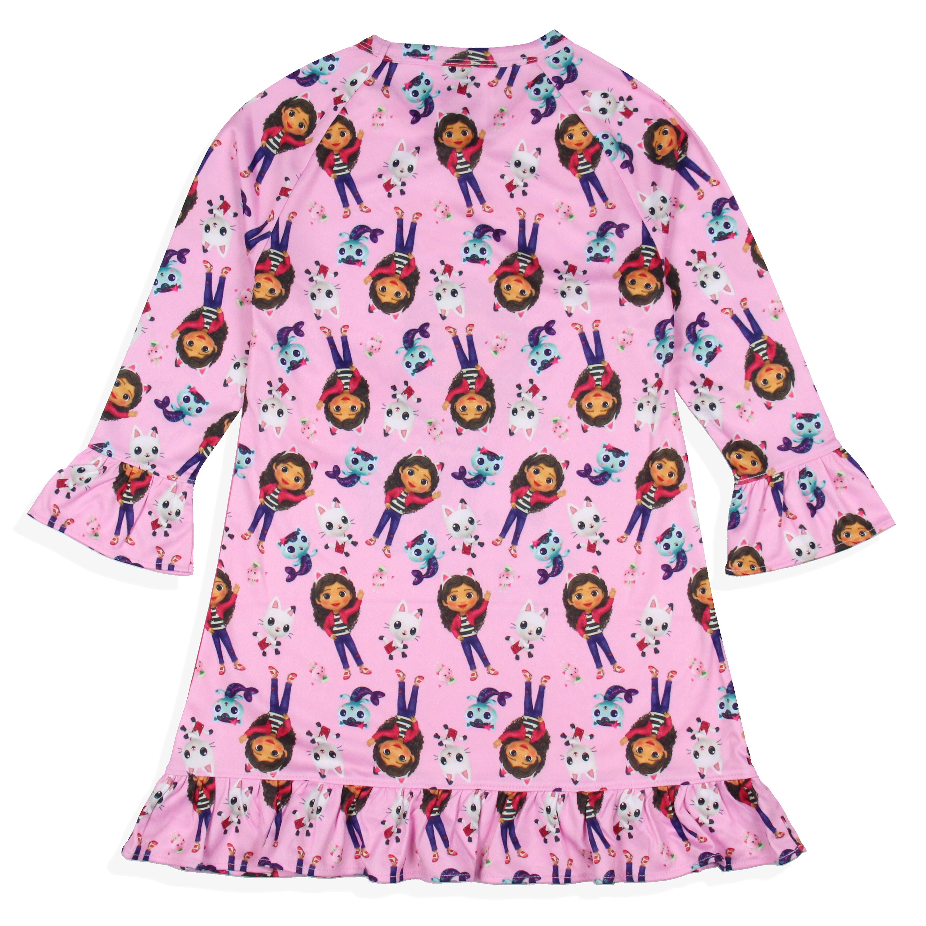 Gabby's Dollhouse Toddler Girls' Meow-Mazing! Sleep Pajama Dress Nightgown