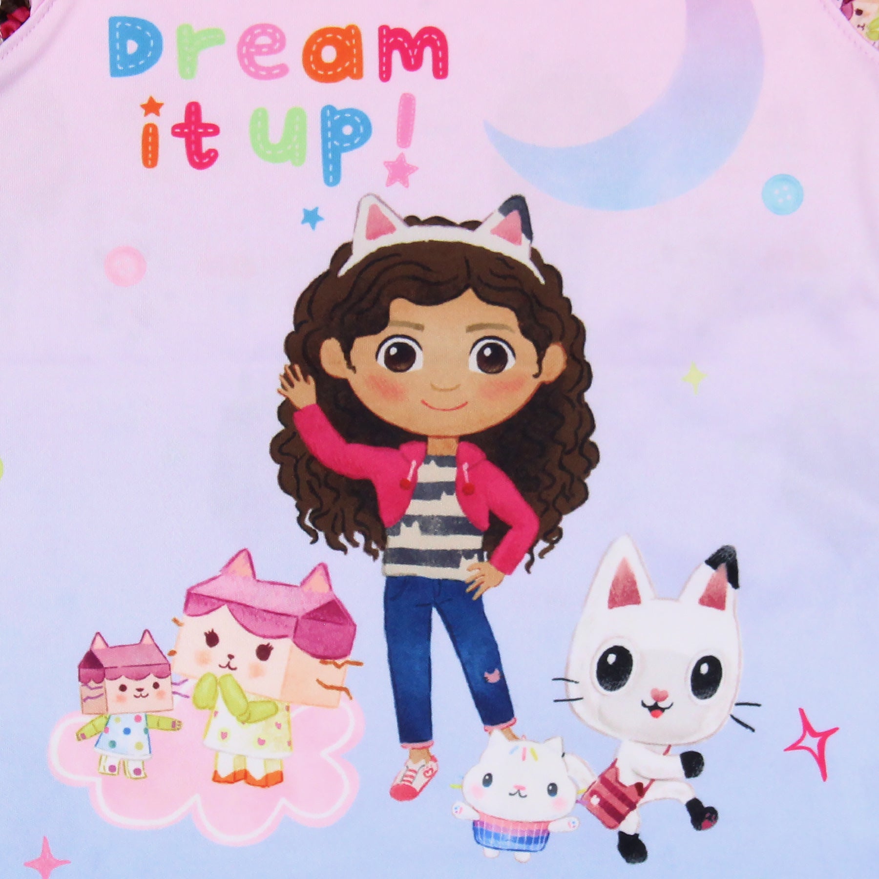 Gabby's Dollhouse Toddler Girls' Dream It Up Sleep Pajama Sleep Set Shorts