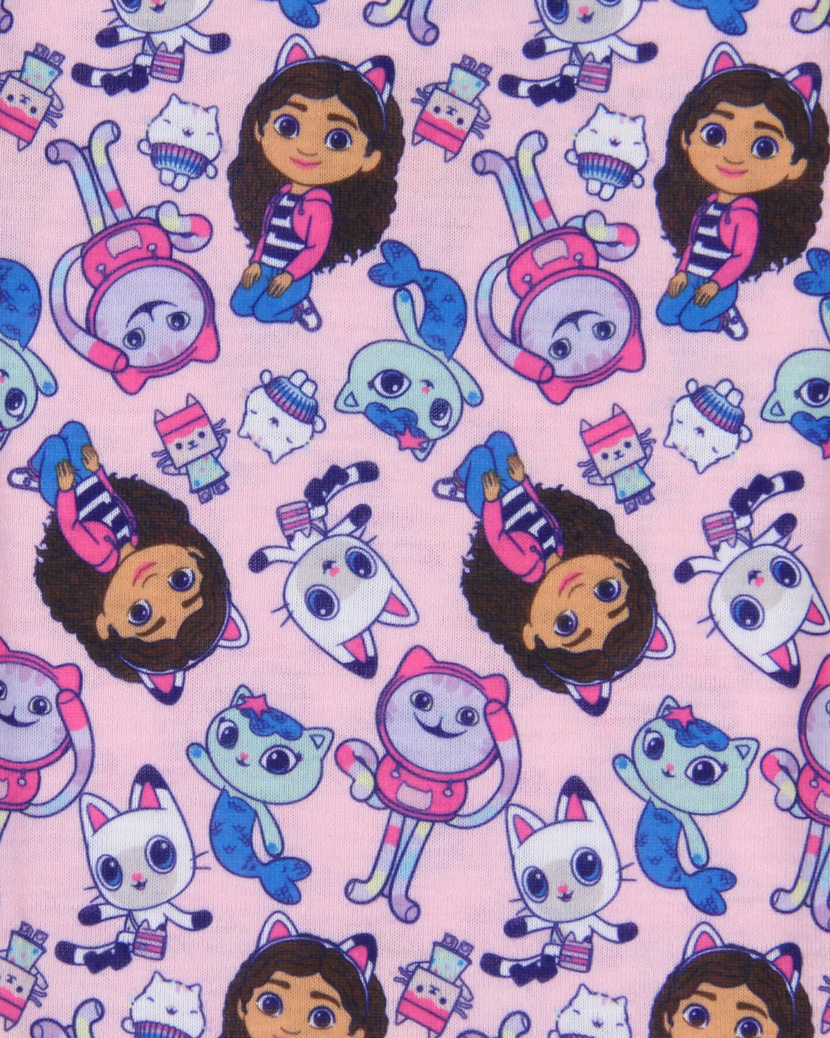 Gabbys Dollhouse Toddler Girl's Meow Time! Raglan Top Pajama 2 Piece Set