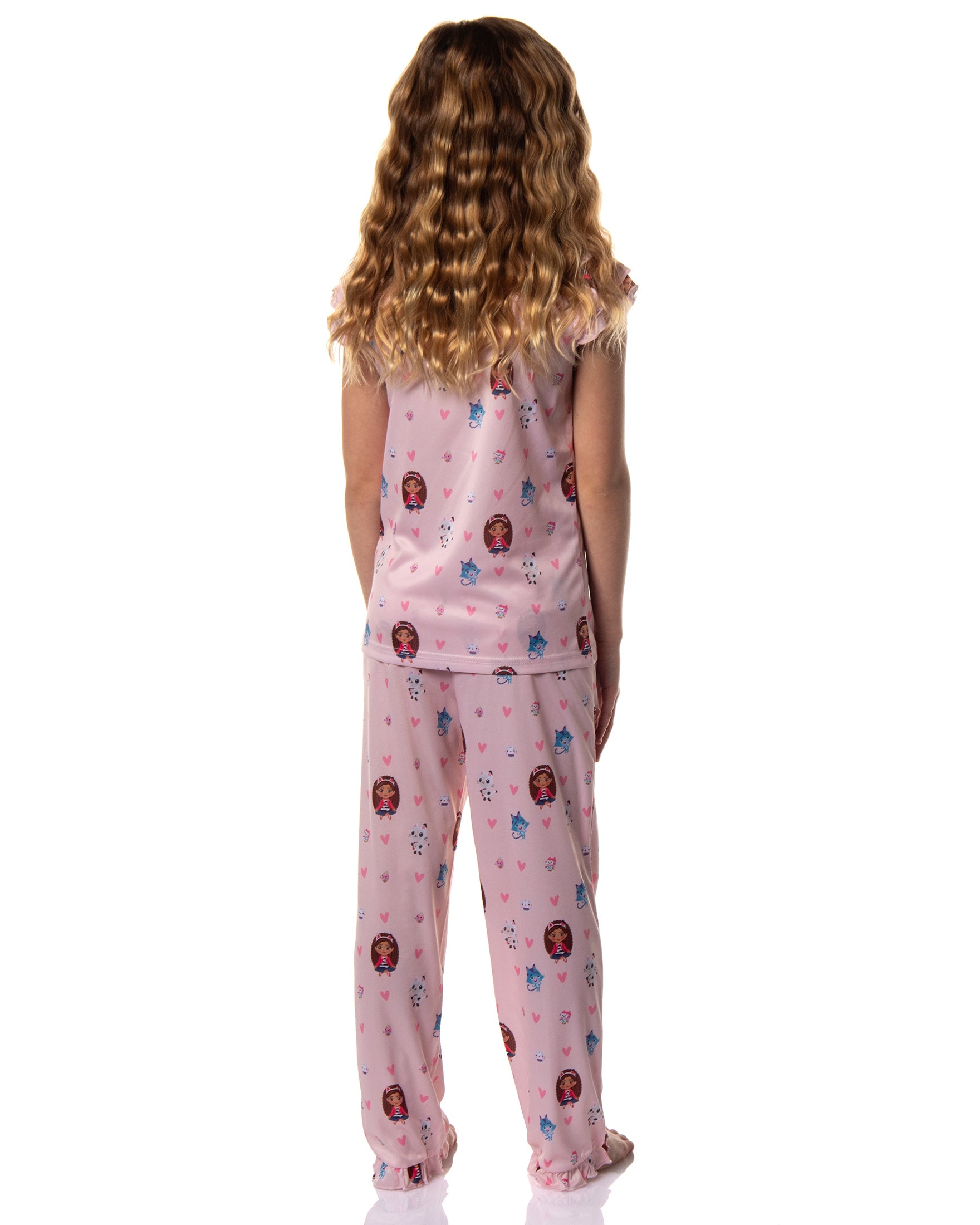 Gabby's Dollhouse Girls' A-Meow-Zing Friends 2-Piece Pajama Sleep Set