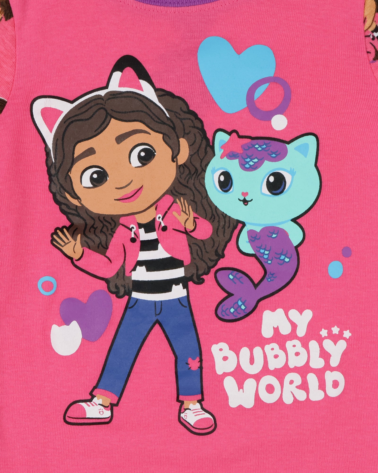 Gabby's Dollhouse Bubbly World Toddler Girls' Tight Fit 2-Piece Pajama Set