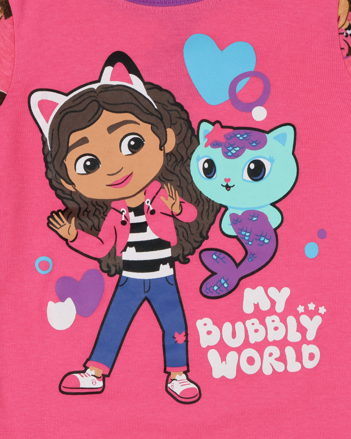Gabby's Dollhouse Bubbly World Toddler Girls' Tight Fit 2-Piece Pajama Set