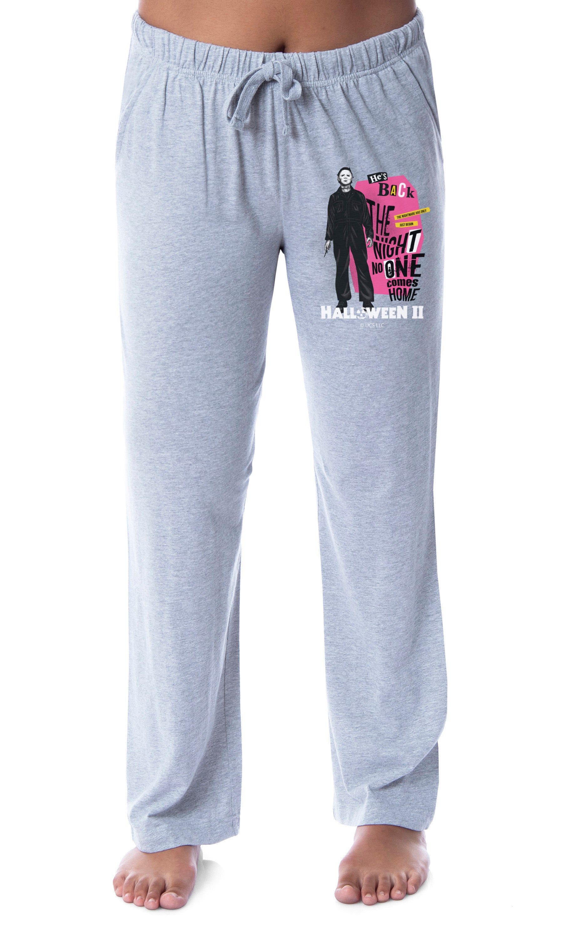 Halloween II Womens' Film Movie Logo Michael Myers Sleep Pajama Pants