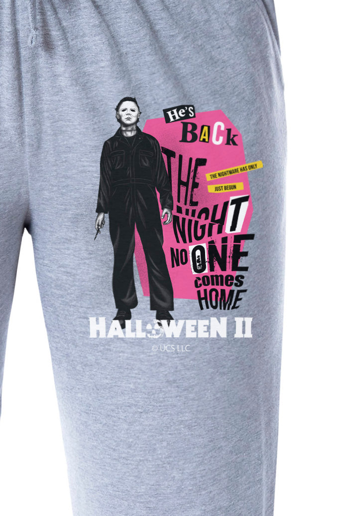 Halloween II Womens' Film Movie Logo Michael Myers Sleep Pajama Pants