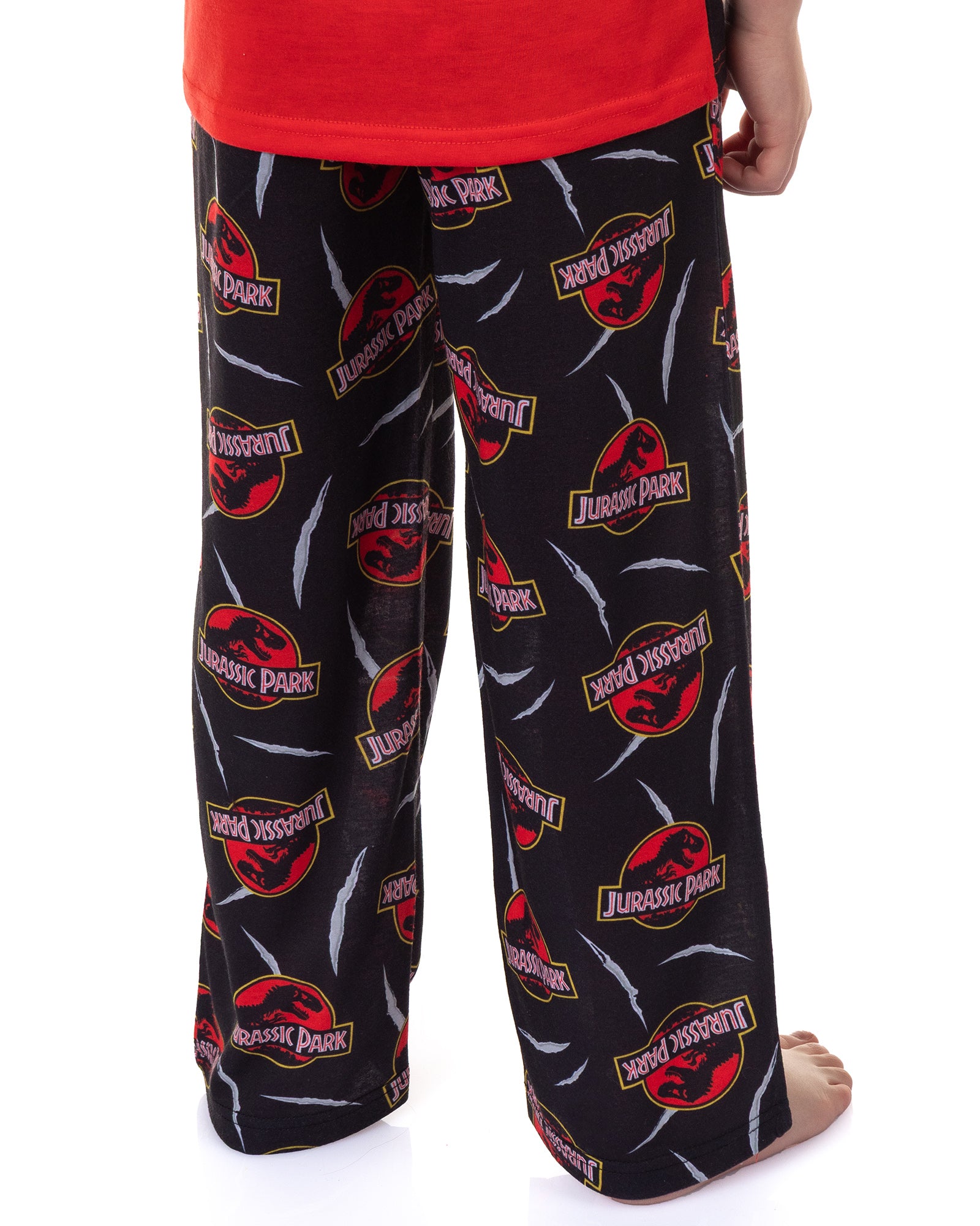Jurassic Park Pajamas Boys' Logo Design Short Sleeve and Pant Sleep Set (14/16)