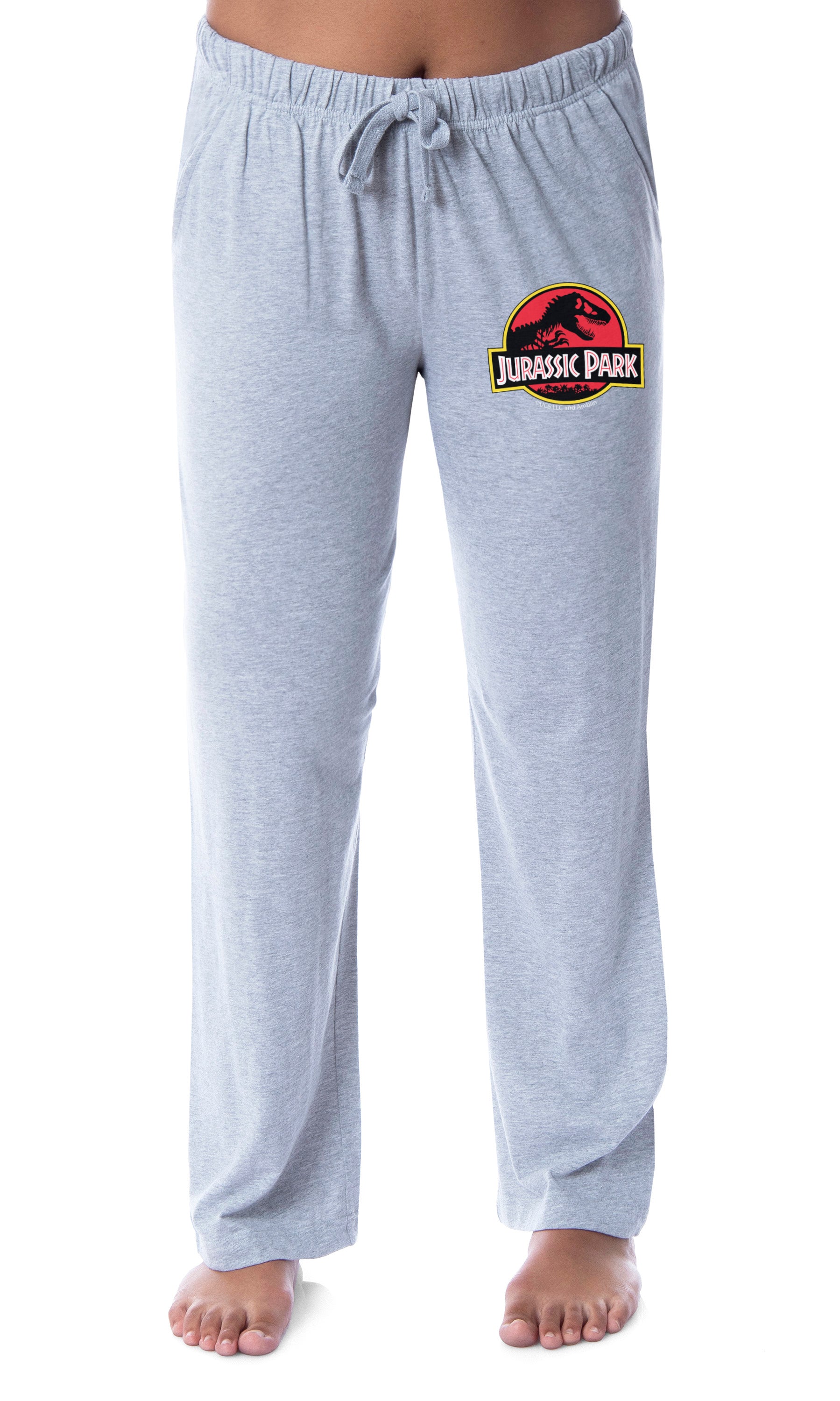 Jurassic Park Womens' Dinosaur Film Movie Title Logo Sleep Pajama Pants