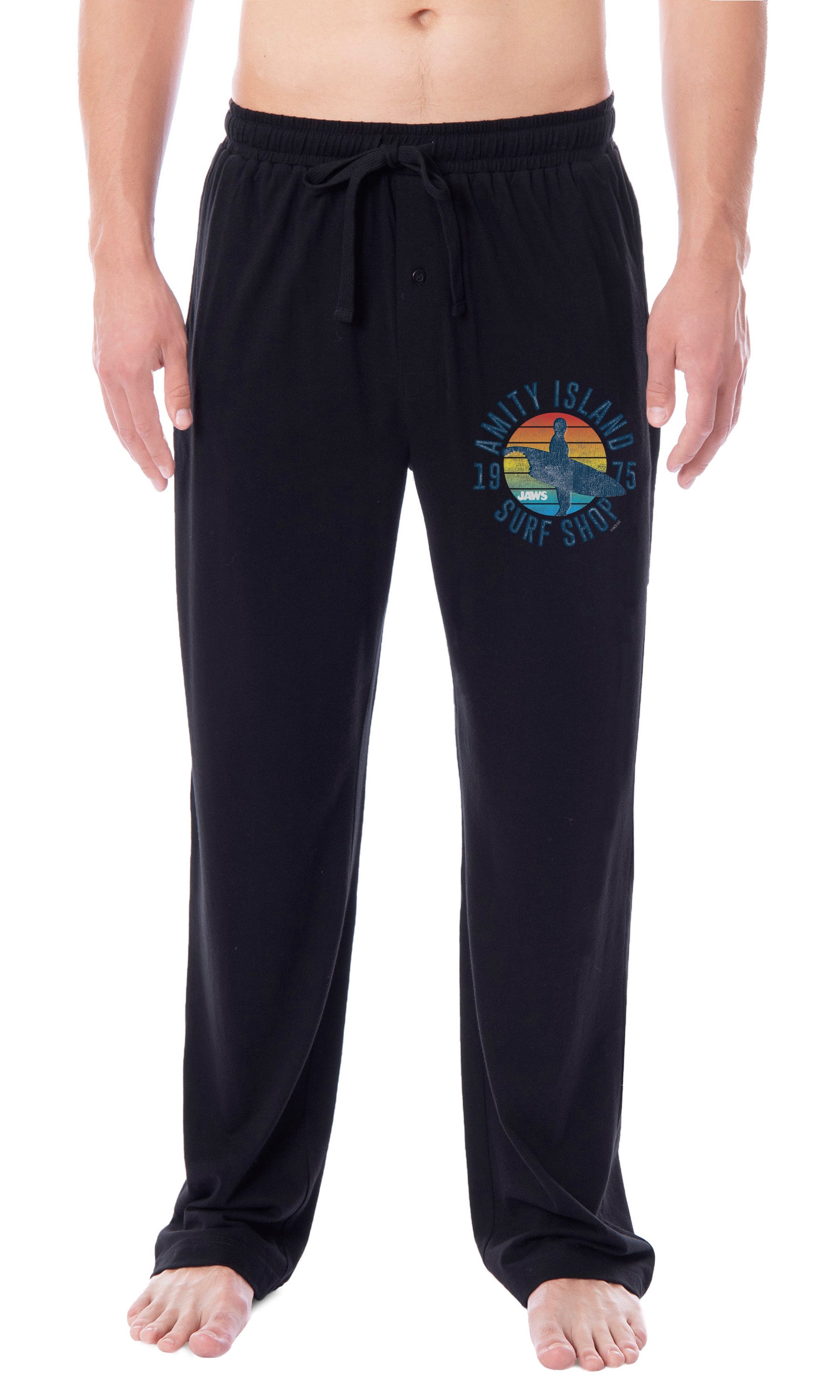 Jaws Mens' Film Movie Amity Island Surf Shop 1975 Sleep Pajama Pants