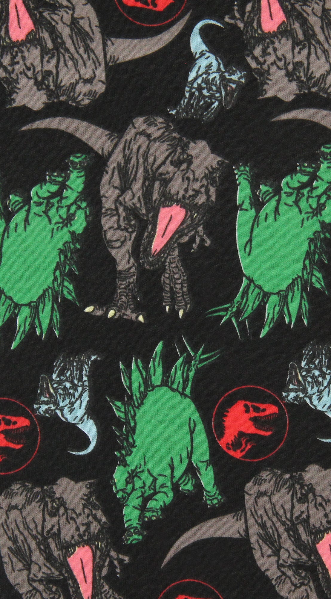 Jurassic World Boys' Movie Film Park Logo Tight Fit Sleep Pajama Set