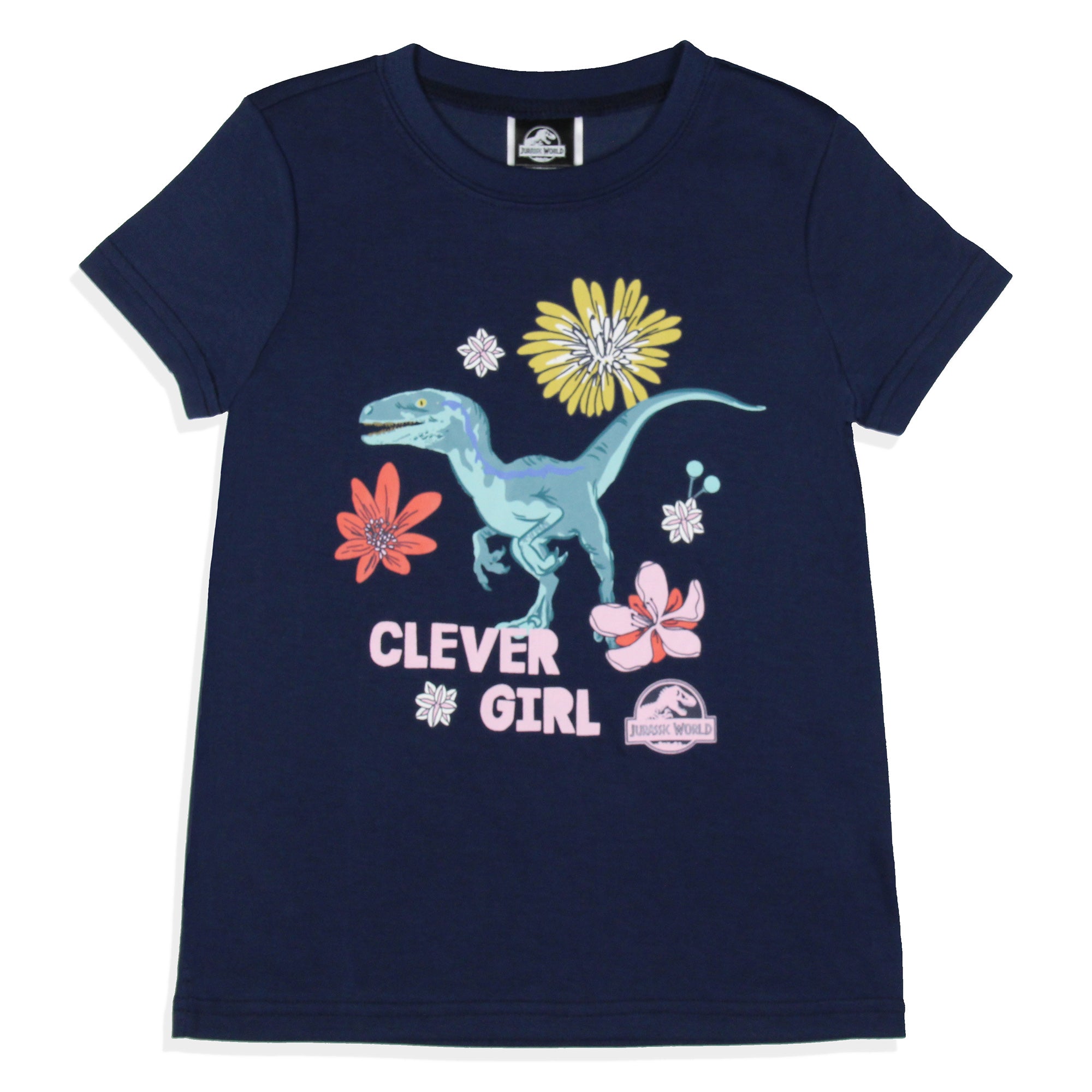 Jurassic World Girls' Movie Film Clever Girl Sleep Pajama Set Shorts