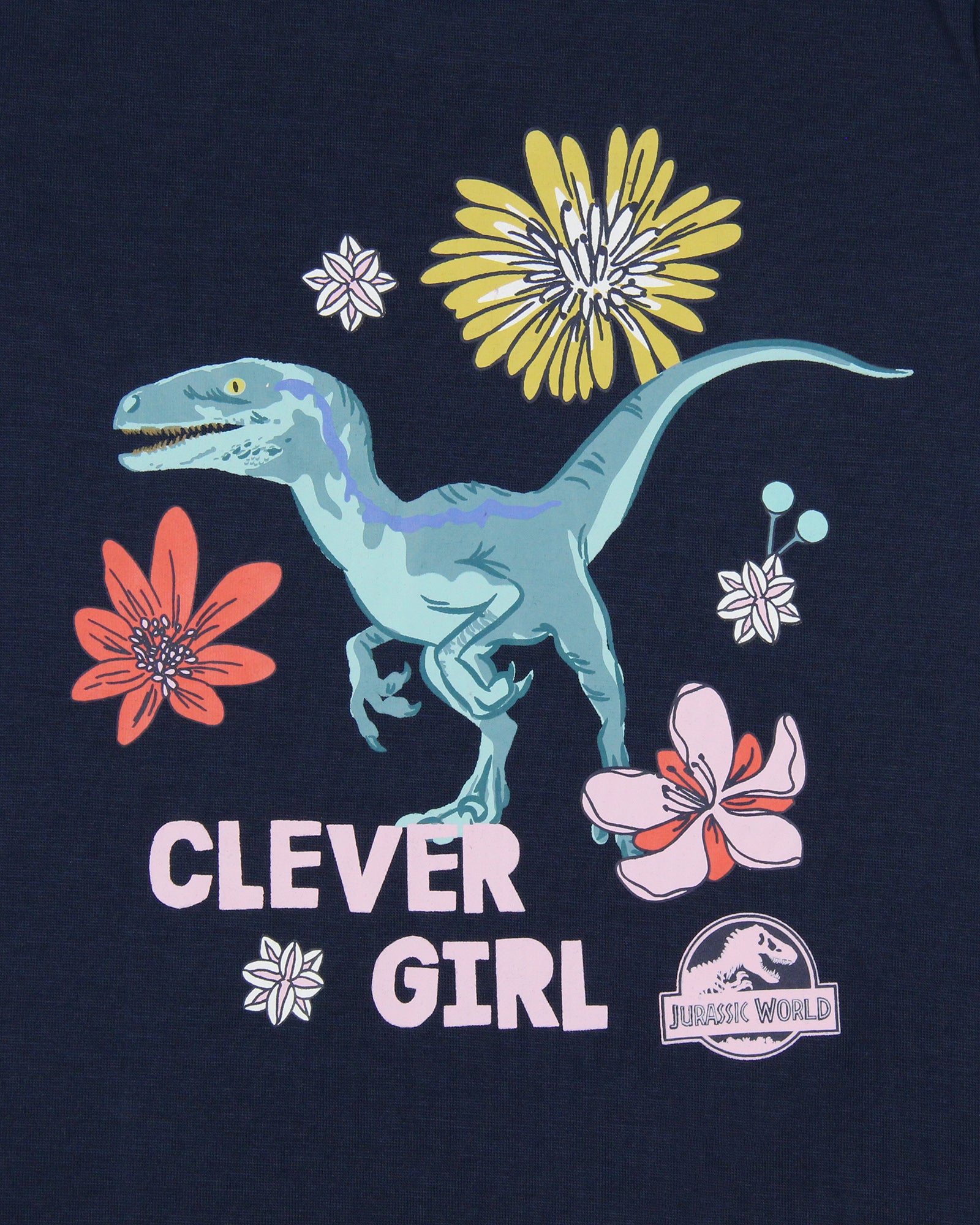 Jurassic World Girls' Movie Film Clever Girl Sleep Pajama Set Shorts