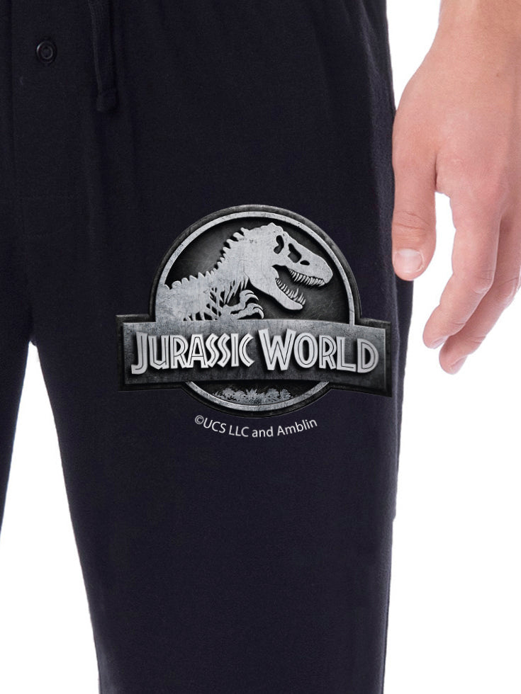 Jurassic World Mens' Movie Film Park Logo Sleep Pajama Pants