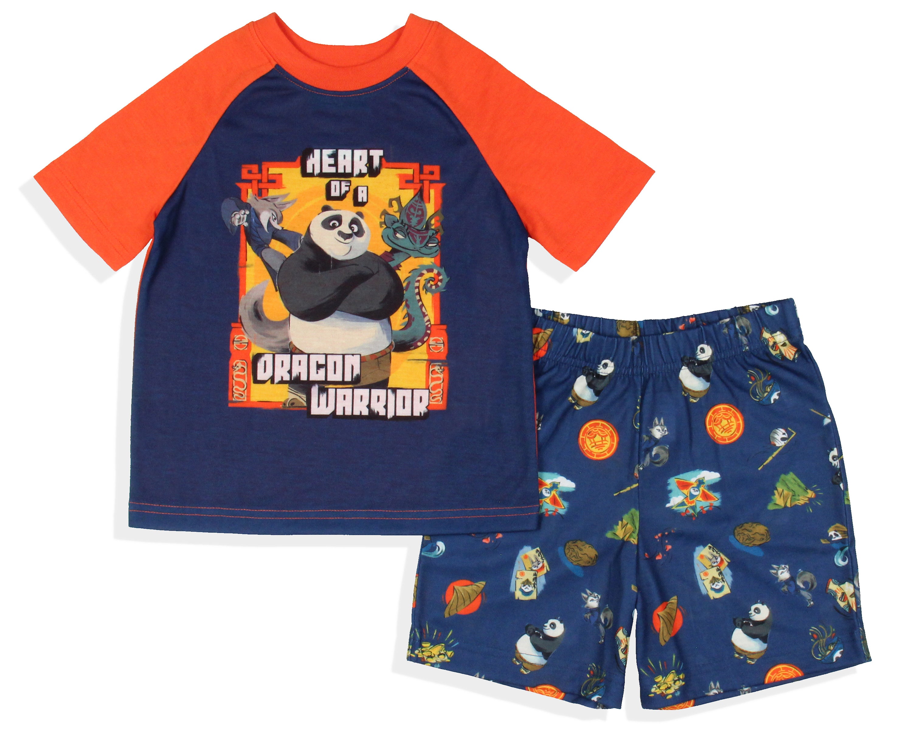 Kung Fu Panda 4 Toddler Boy's Heart of a Dragon Warrior Sleep Pajama Set