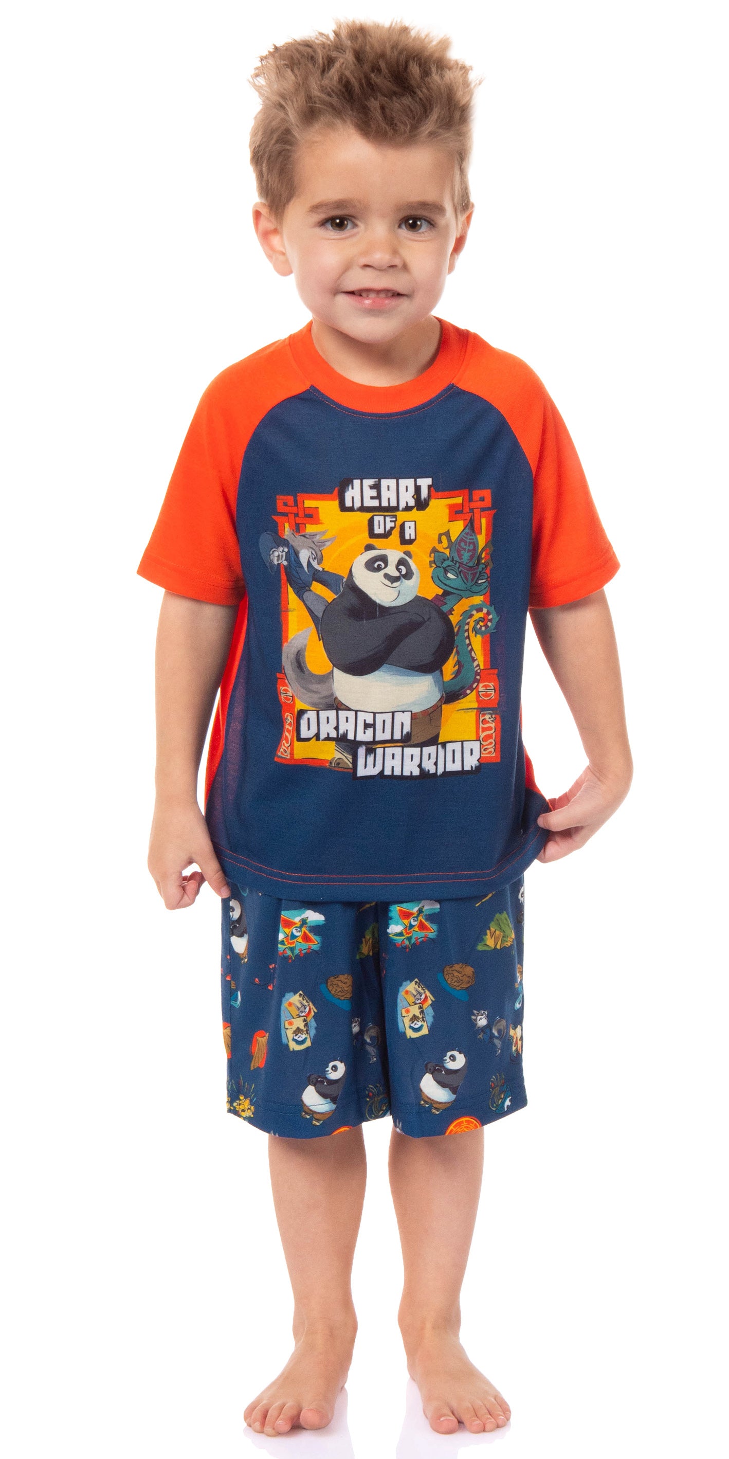 Kung Fu Panda 4 Toddler Boy's Heart of a Dragon Warrior Sleep Pajama Set