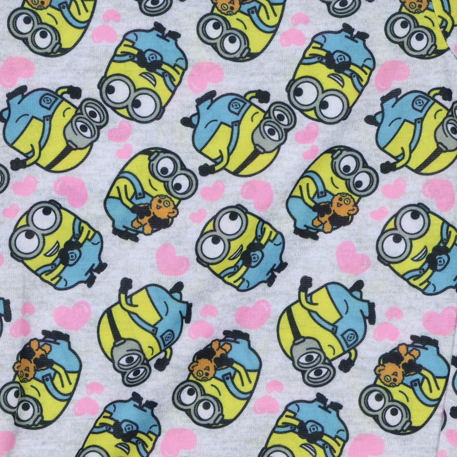 Despicable Me Girls' Minions Chibi Bello Raglan Sleep Pajama Set