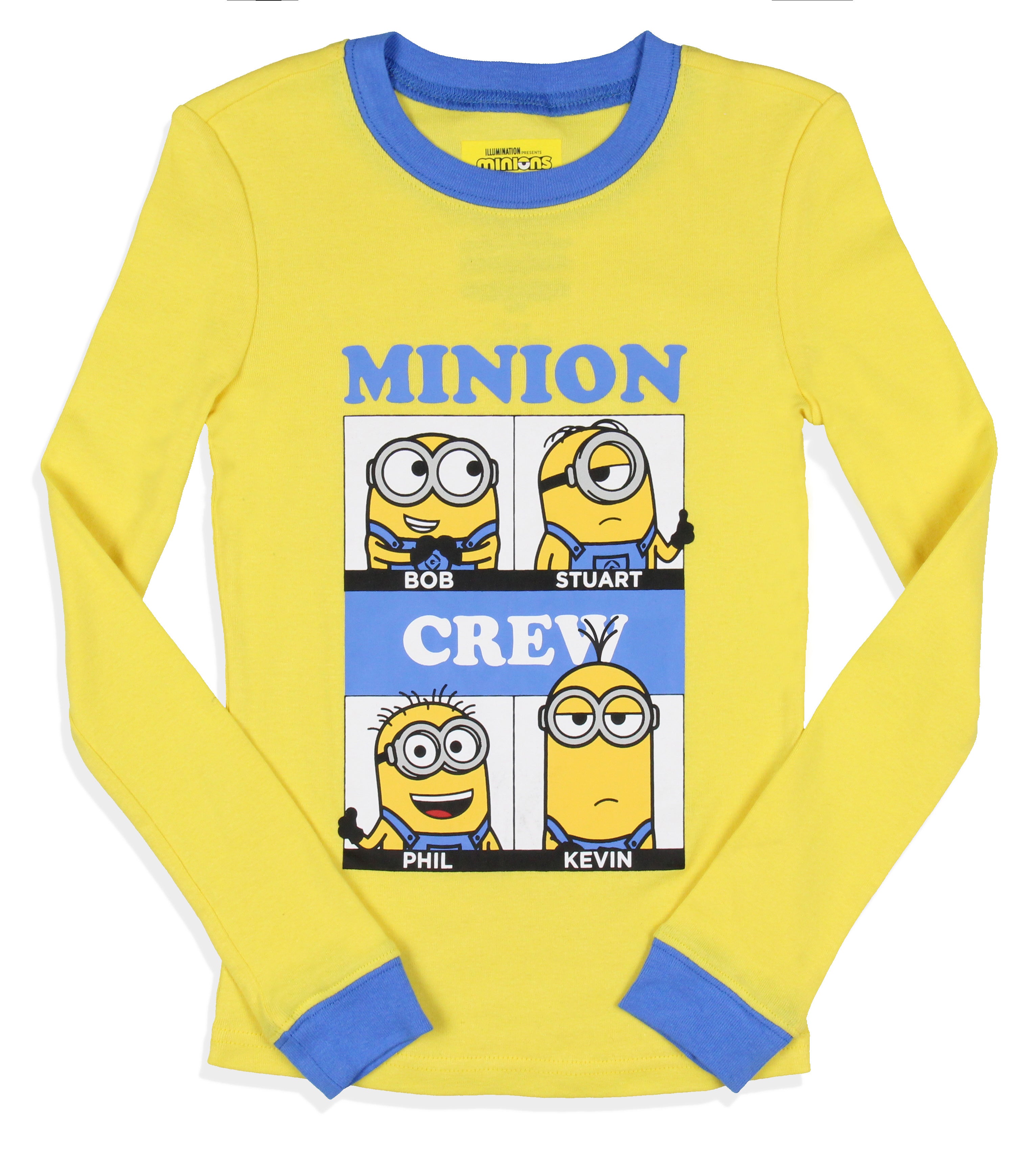 Despicable Me Boys' Minions Crew Bob Stuart Phil Kevin Sleep Pajama Set