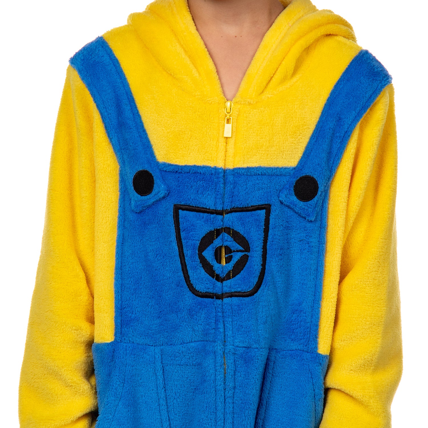 Minions Boys' Kigurumi Union Suit Fleece Hooded Pajamas Kevin and Stuart