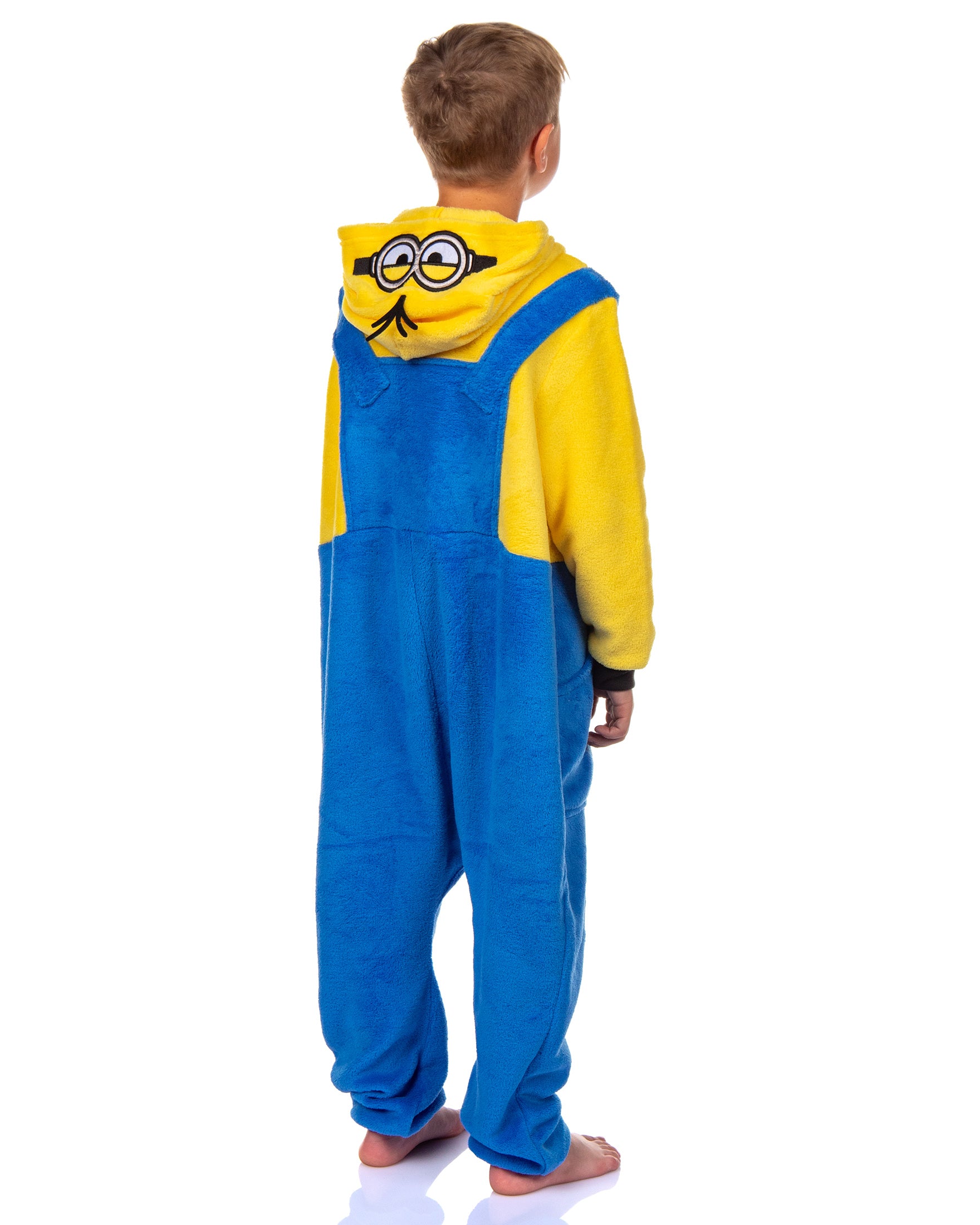 Minions Boys' Kigurumi Union Suit Fleece Hooded Pajamas Kevin and Stuart