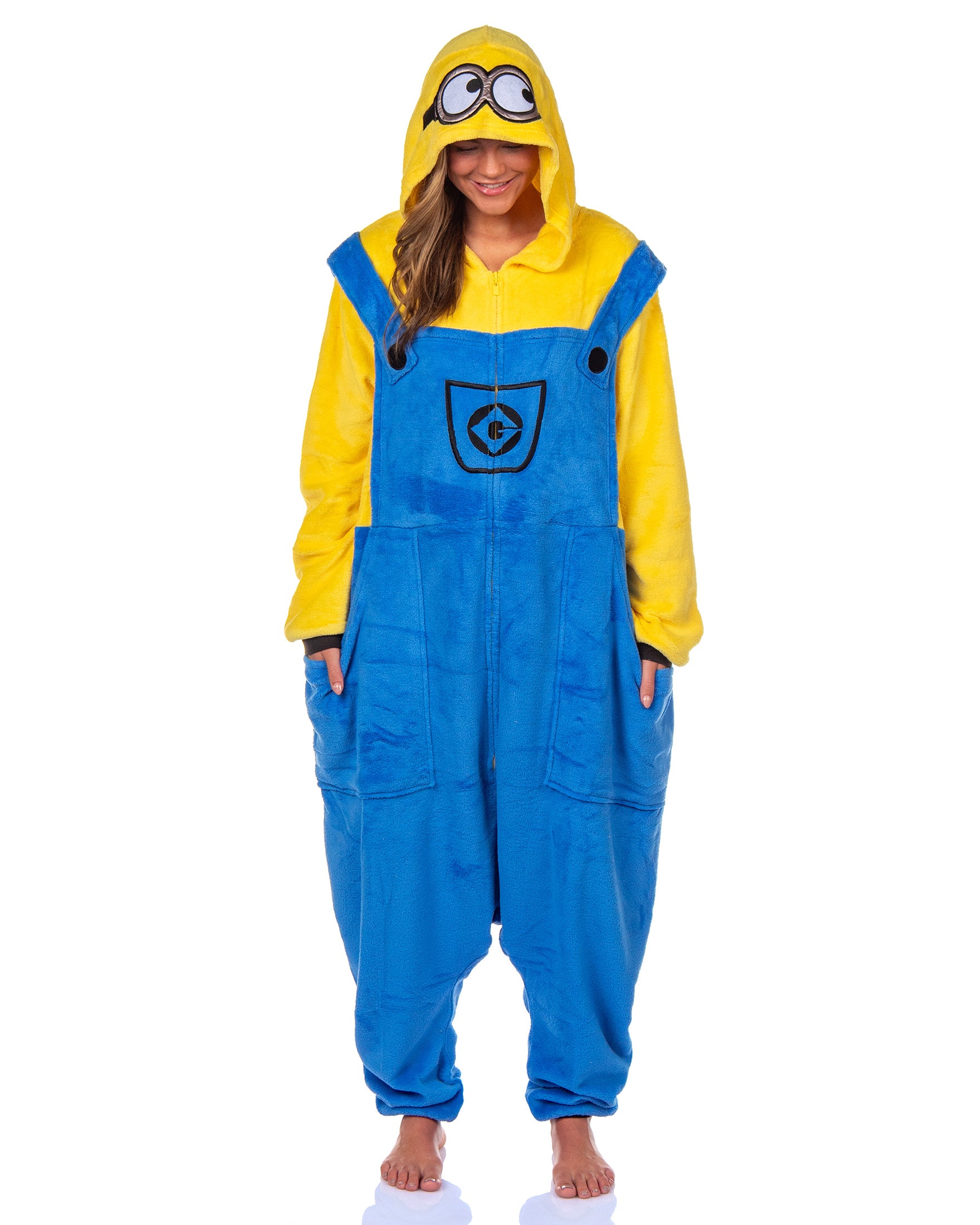 Minions Union Suit Character Design Adult Kigurumi Costume Pajamas