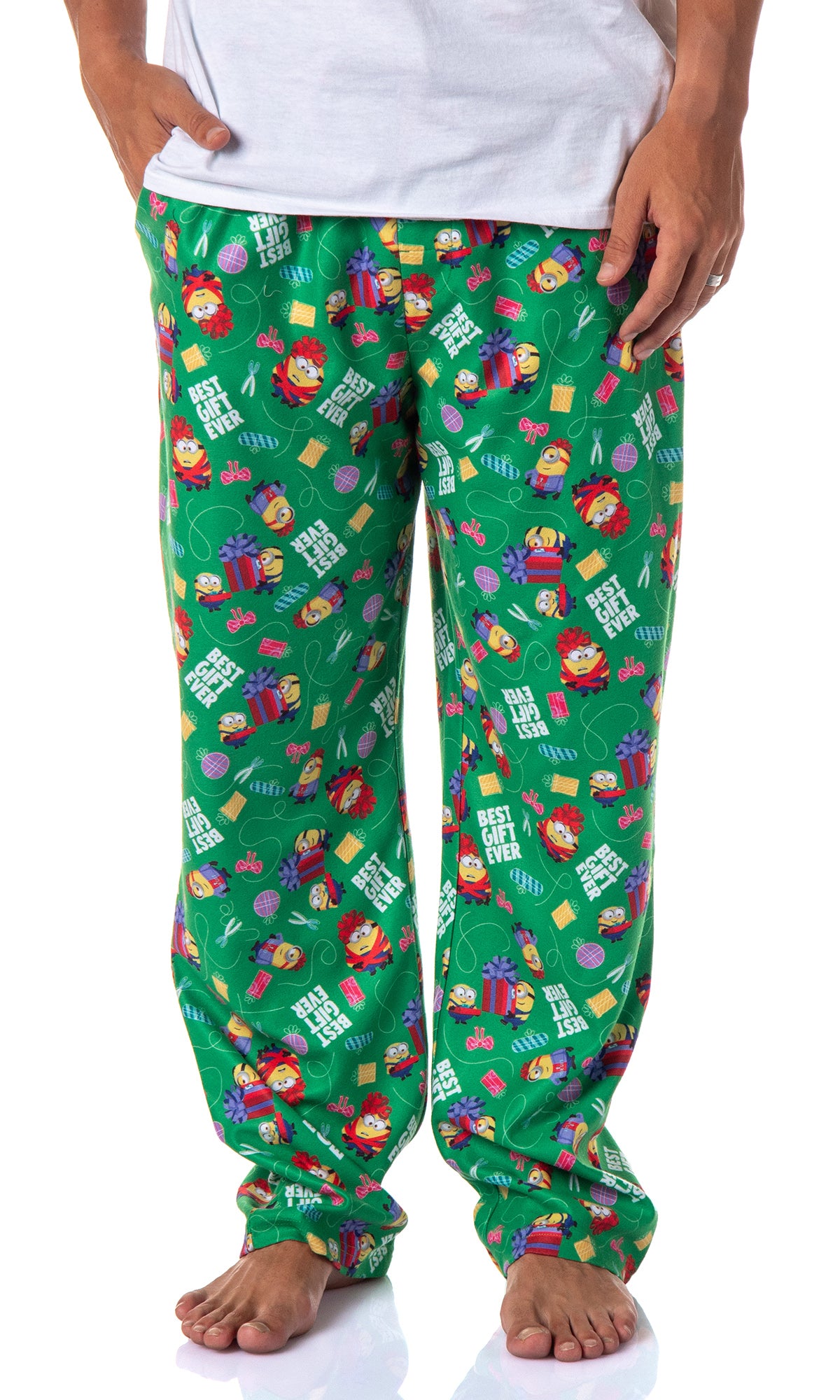 Despicable Me Mens' Minions Christmas Best Gift Ever Sleep Pajama Pants