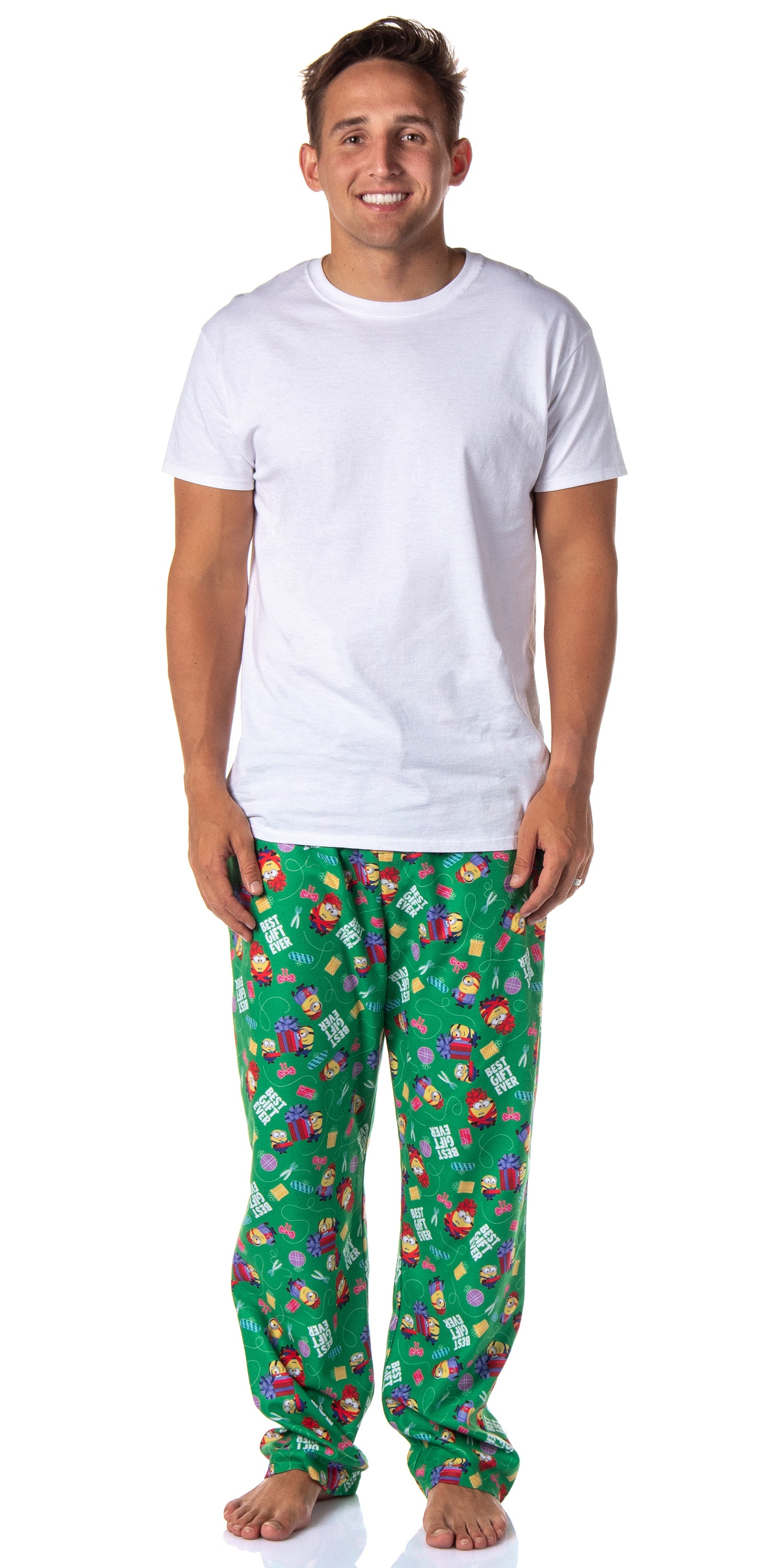 Despicable Me Mens' Minions Christmas Best Gift Ever Sleep Pajama Pants