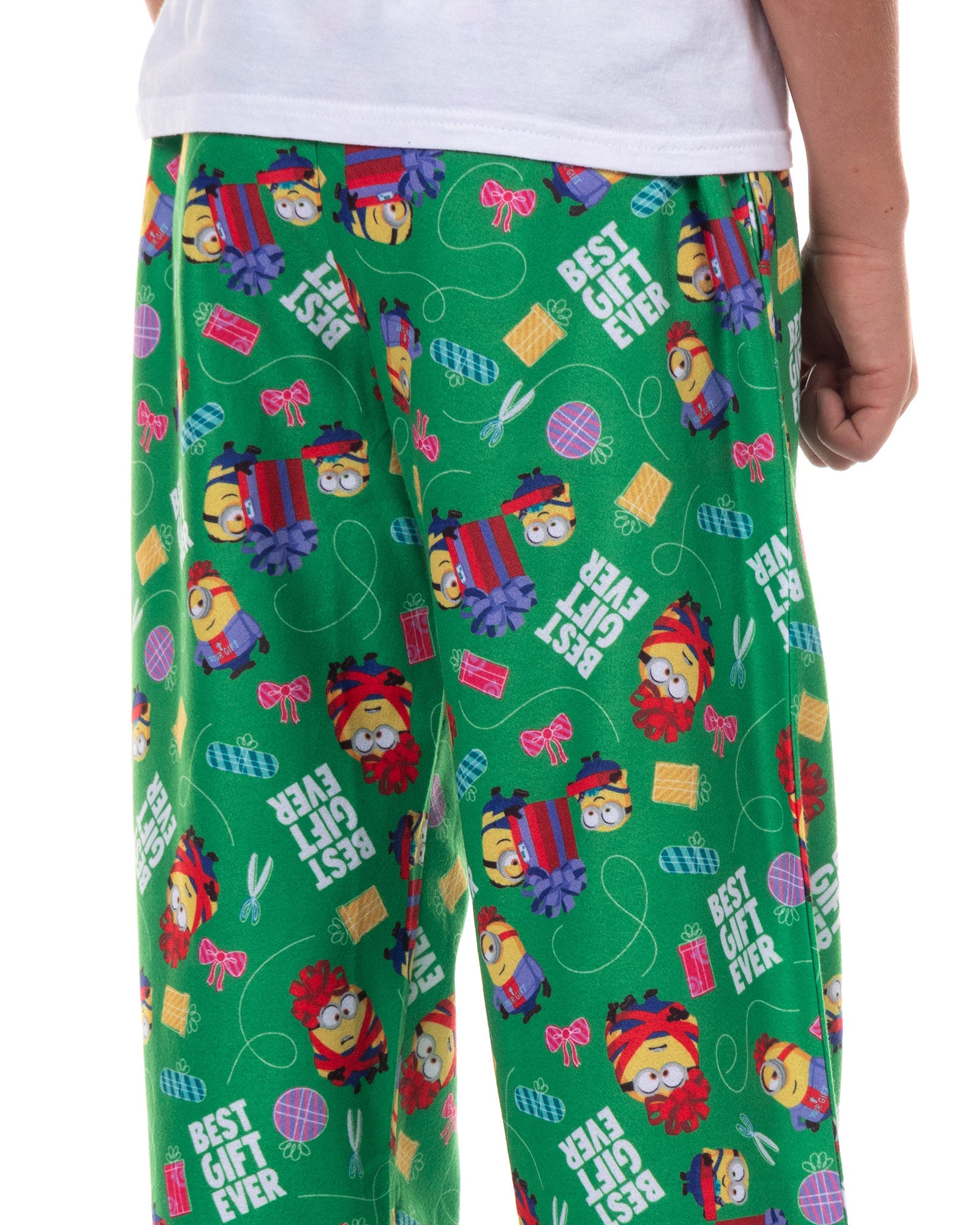 Minions Pajamas Boys' Best Gift Ever Flannel Lounge Sleep PJ Pants