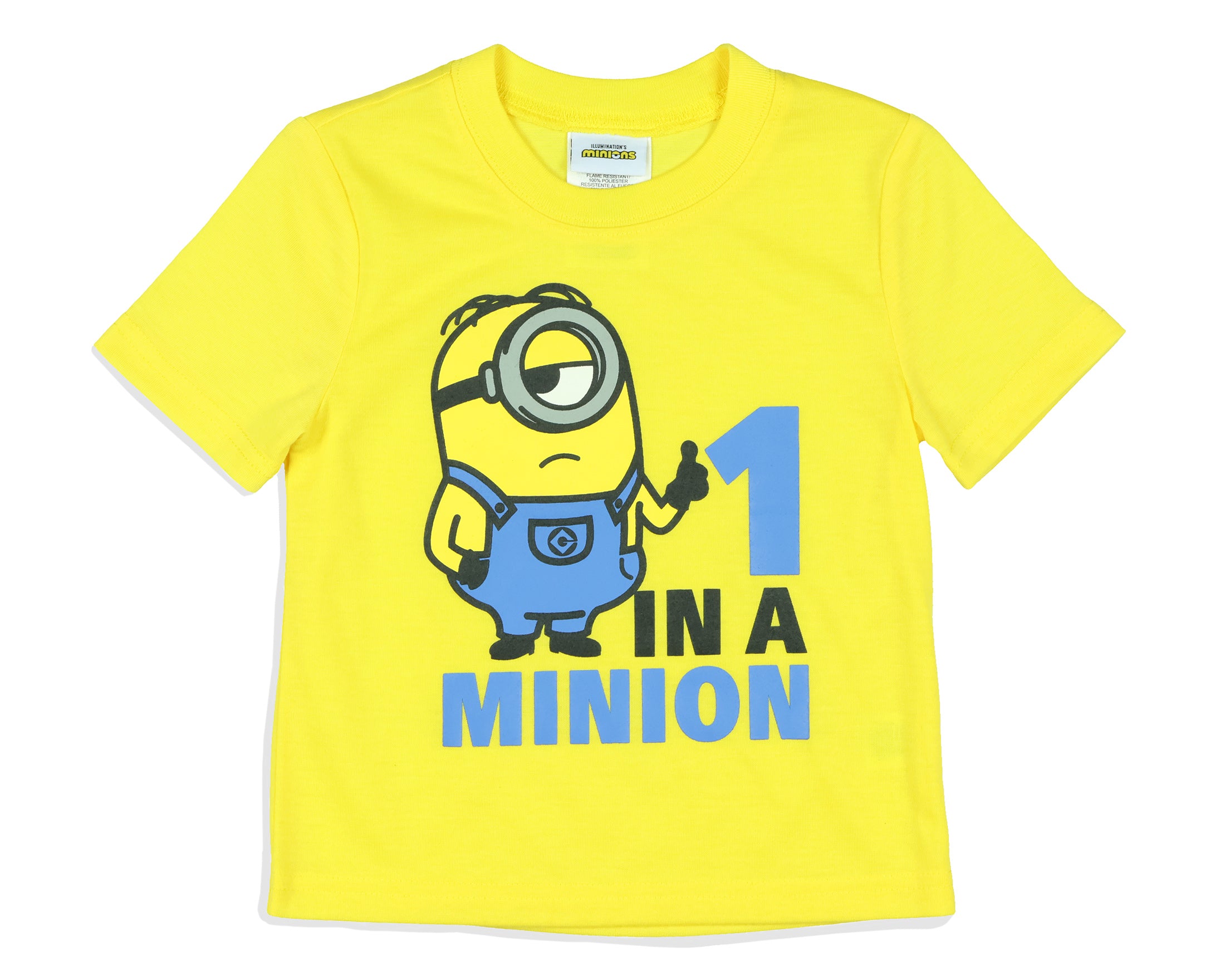 Despicable Me Boys' Movie Minions 1 In A Minion Sleep Pajama Set Shorts