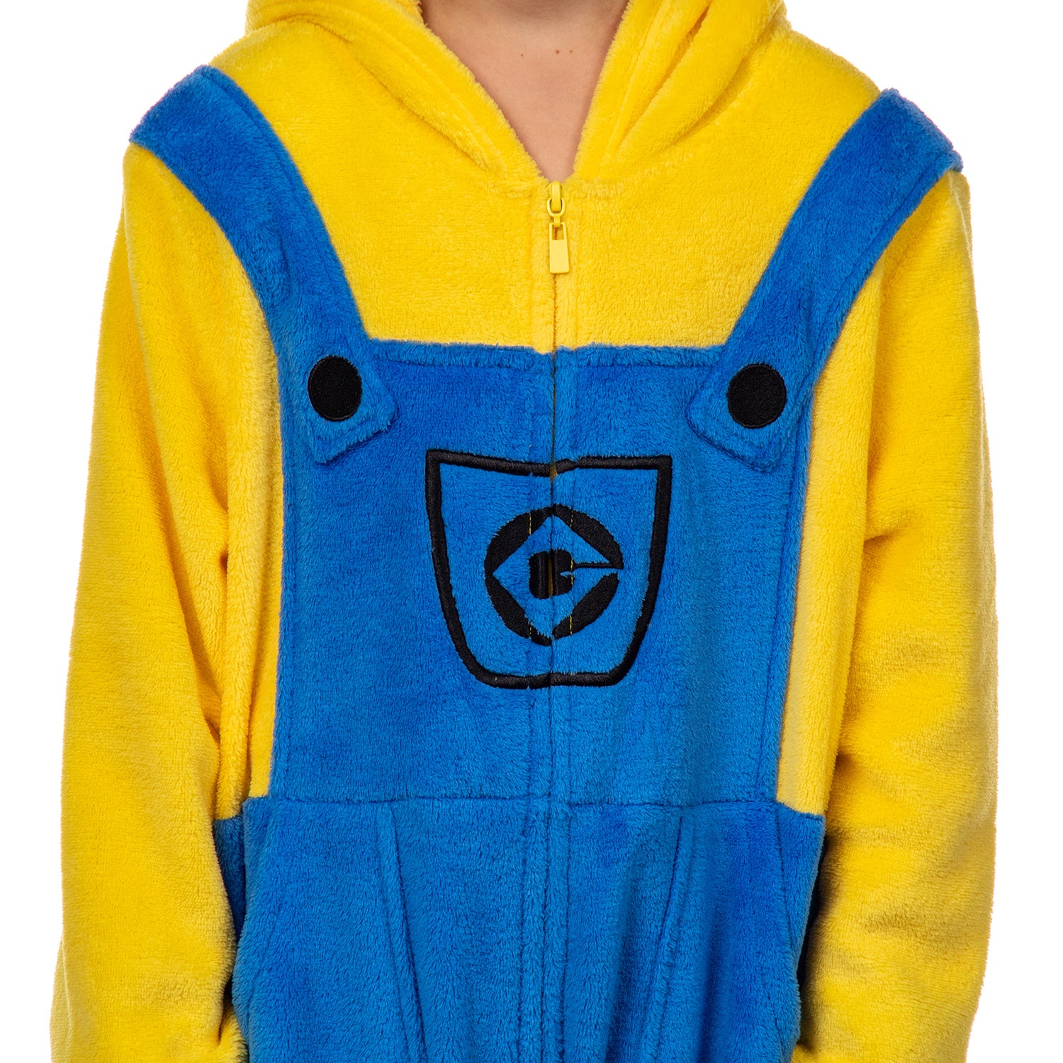 Minions Boys' Kigurumi Union Suit Fleece Hooded Pajamas Kevin and Stuart