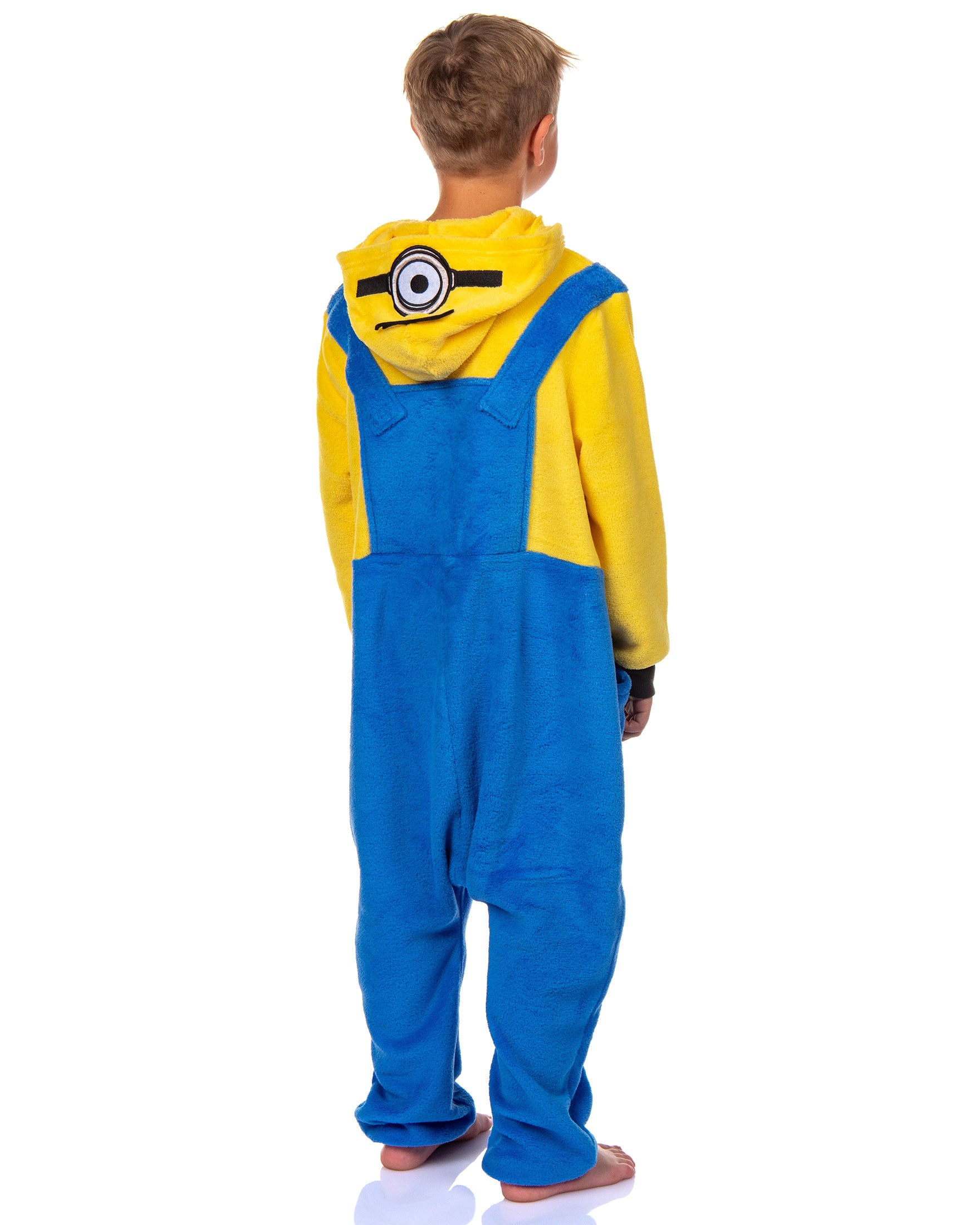 Minions Boys' Kigurumi Union Suit Fleece Hooded Pajamas Kevin and Stuart