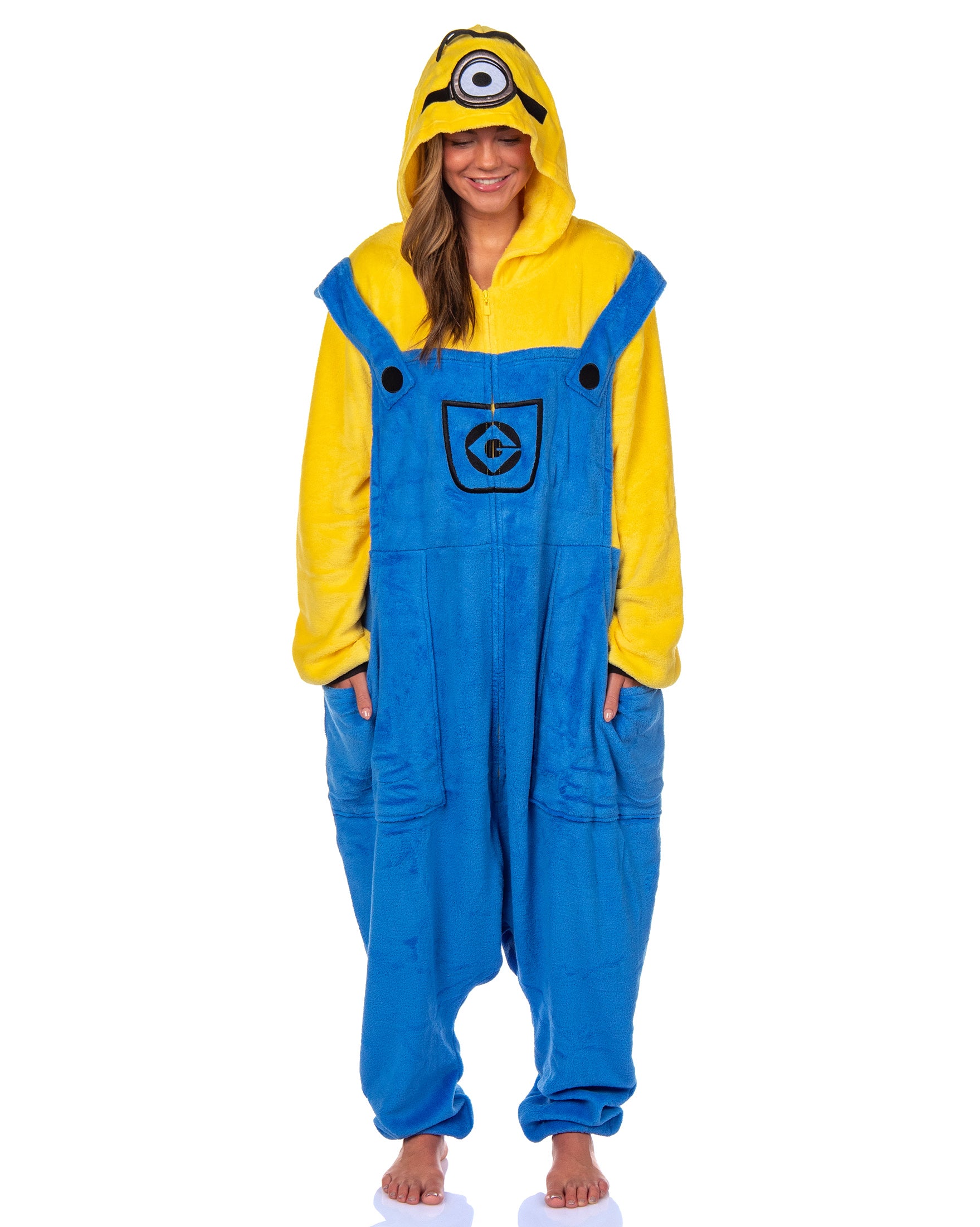 Minions Union Suit Character Design Adult Kigurumi Costume Pajamas
