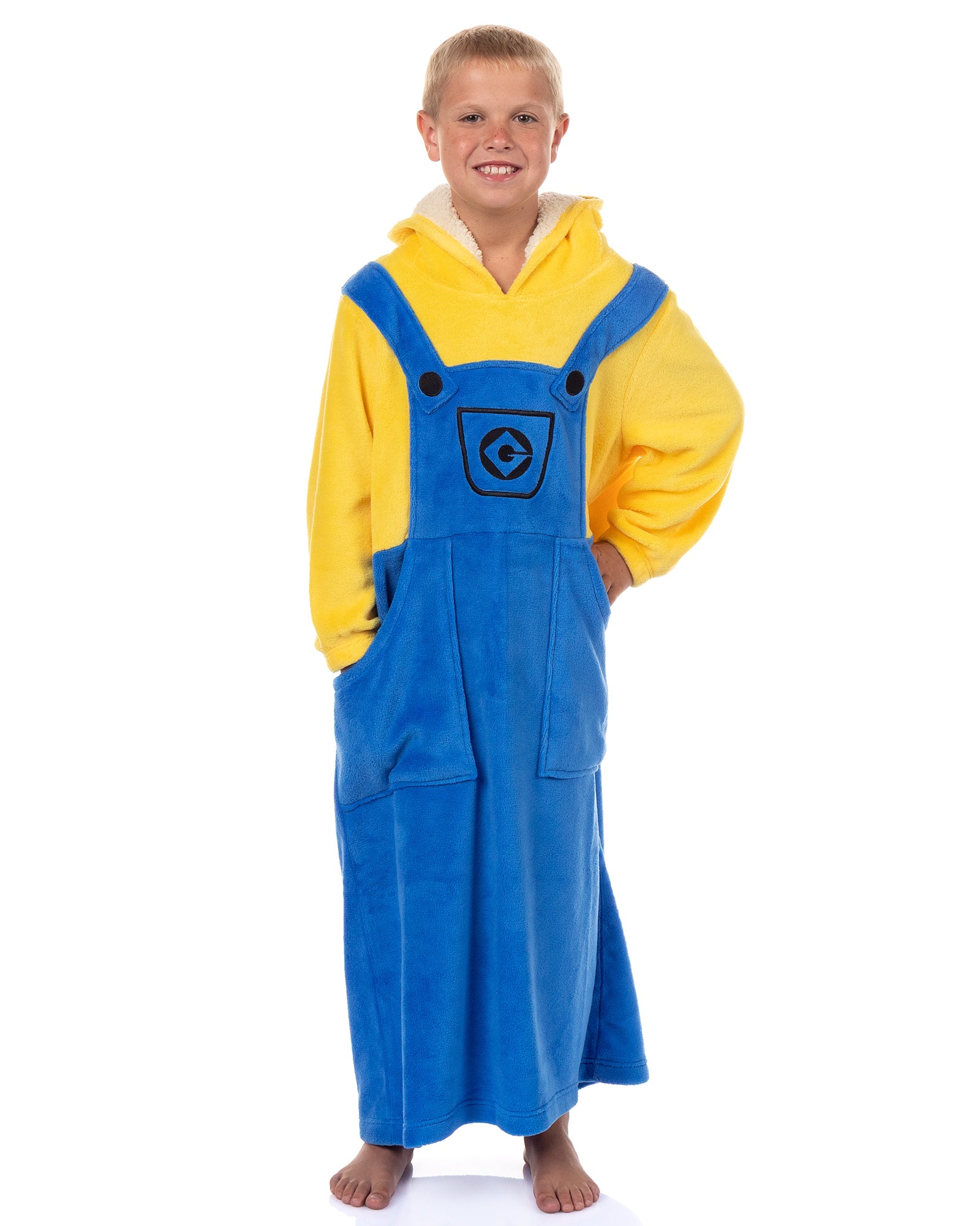 The Minions Bob Wearable Blanket Kids Hooded Sweatshirt Loungewear
