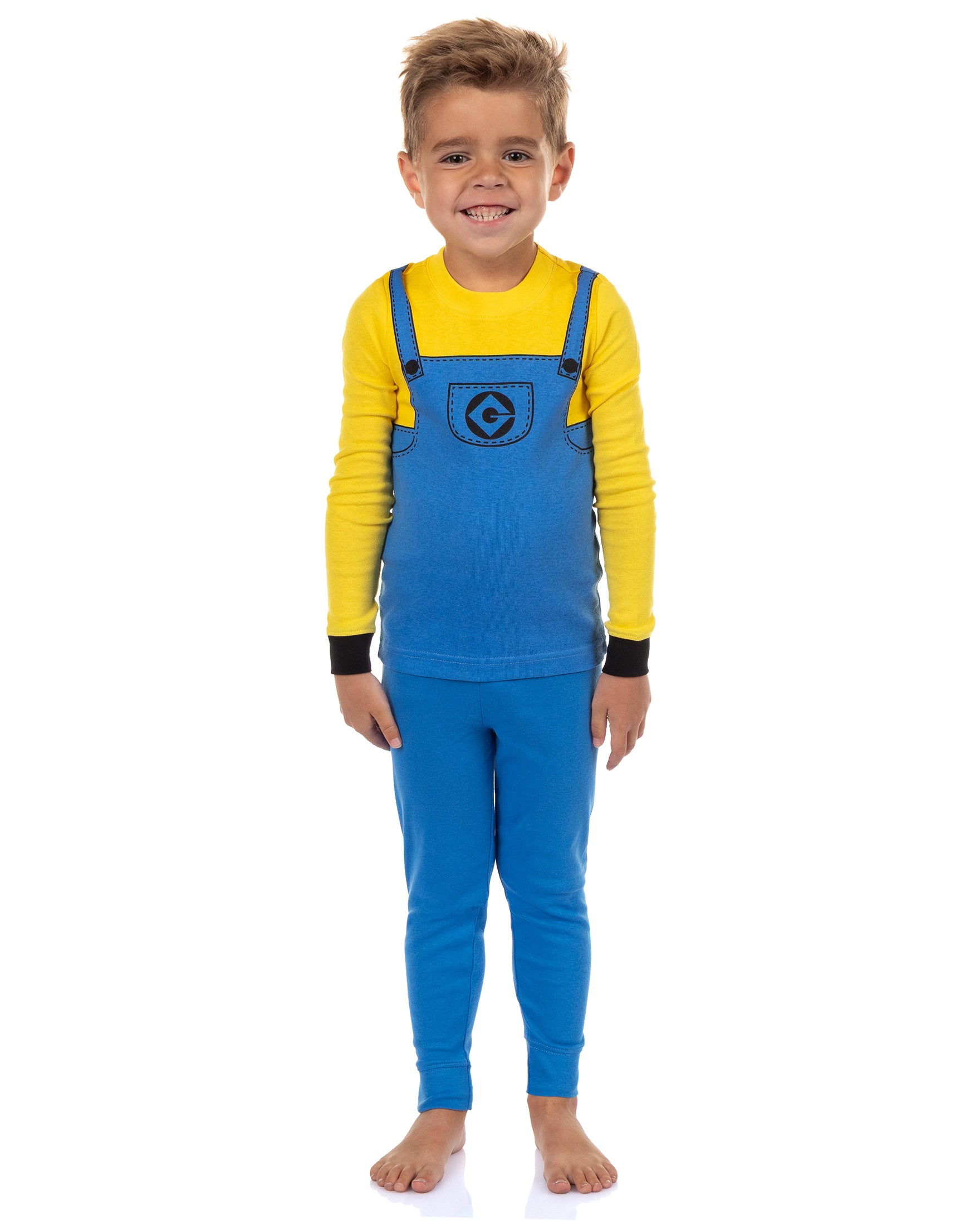 Minions Pajamas Toddler Boys' 2-Piece Tight Fit Lounge Sleep Pajama Set