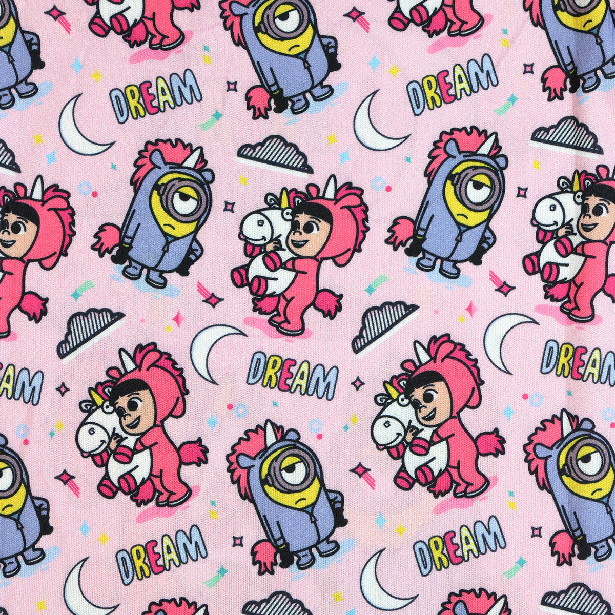 Minions Pajamas Toddler Girls I Dream In Fluff Ruffled Sleep Set