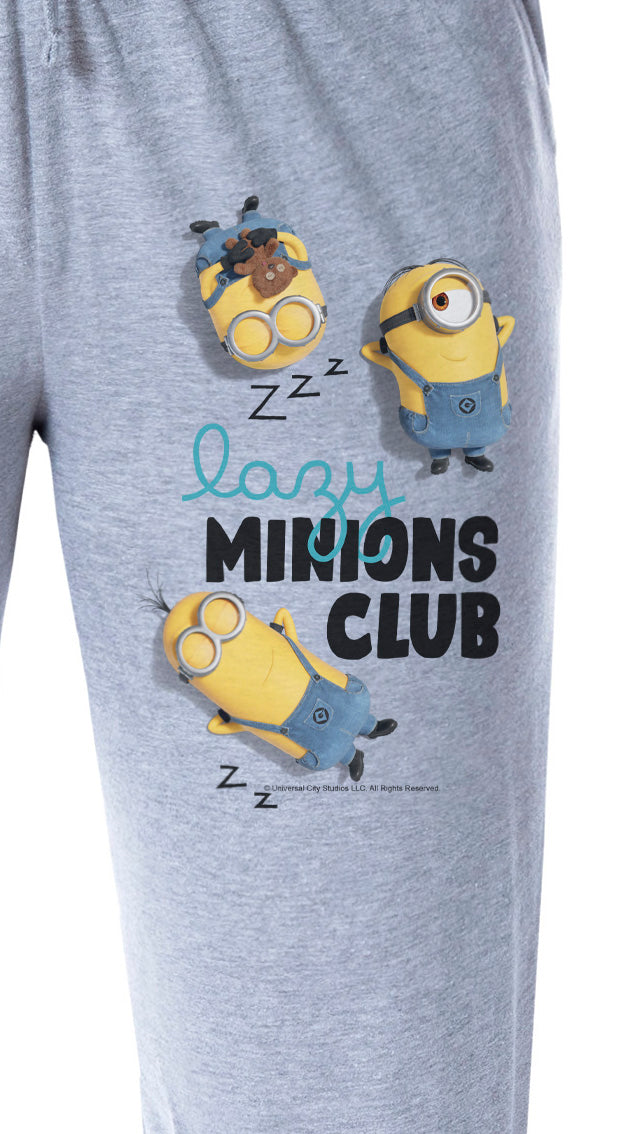 Despicable Me Womens' Minions Lazy Club Character Sleep Pajama Pants
