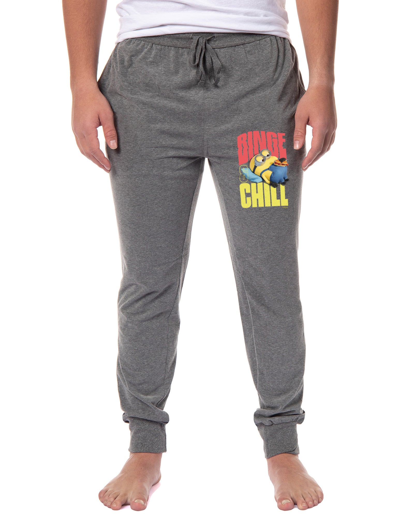 Despicable Me Minions Mens' Movie Binge Chill Jogger Sleep Pajama Pants