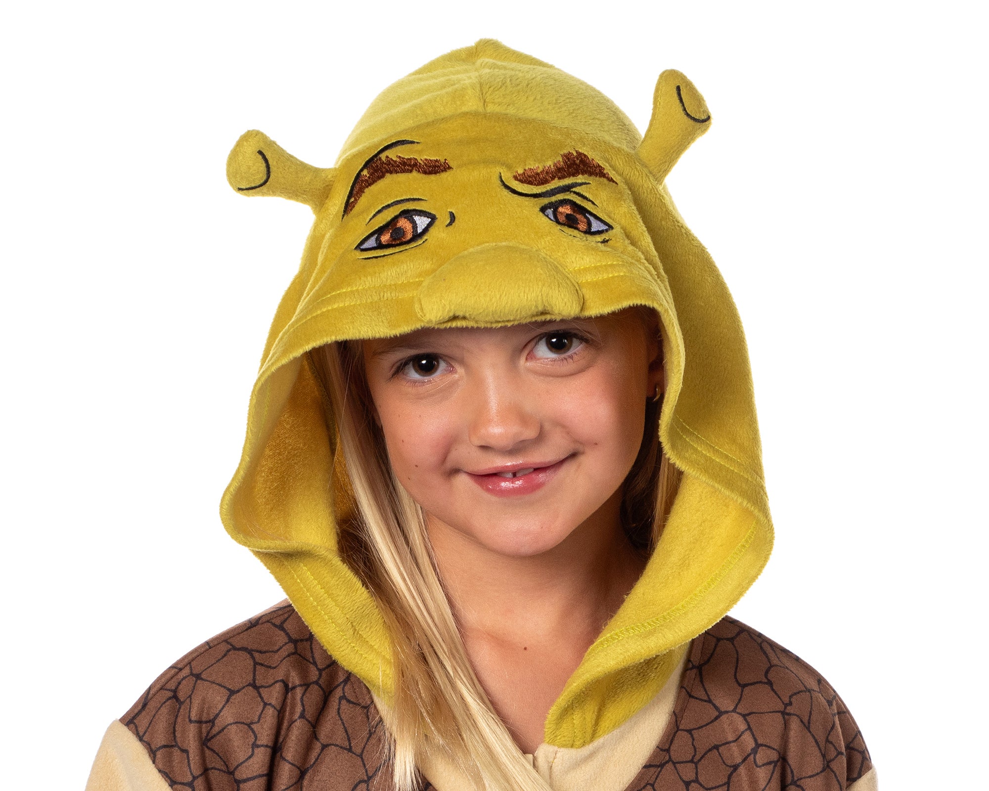 DreamWorks Shrek Boys' Character Union Suit Sleep Hooded Pajama