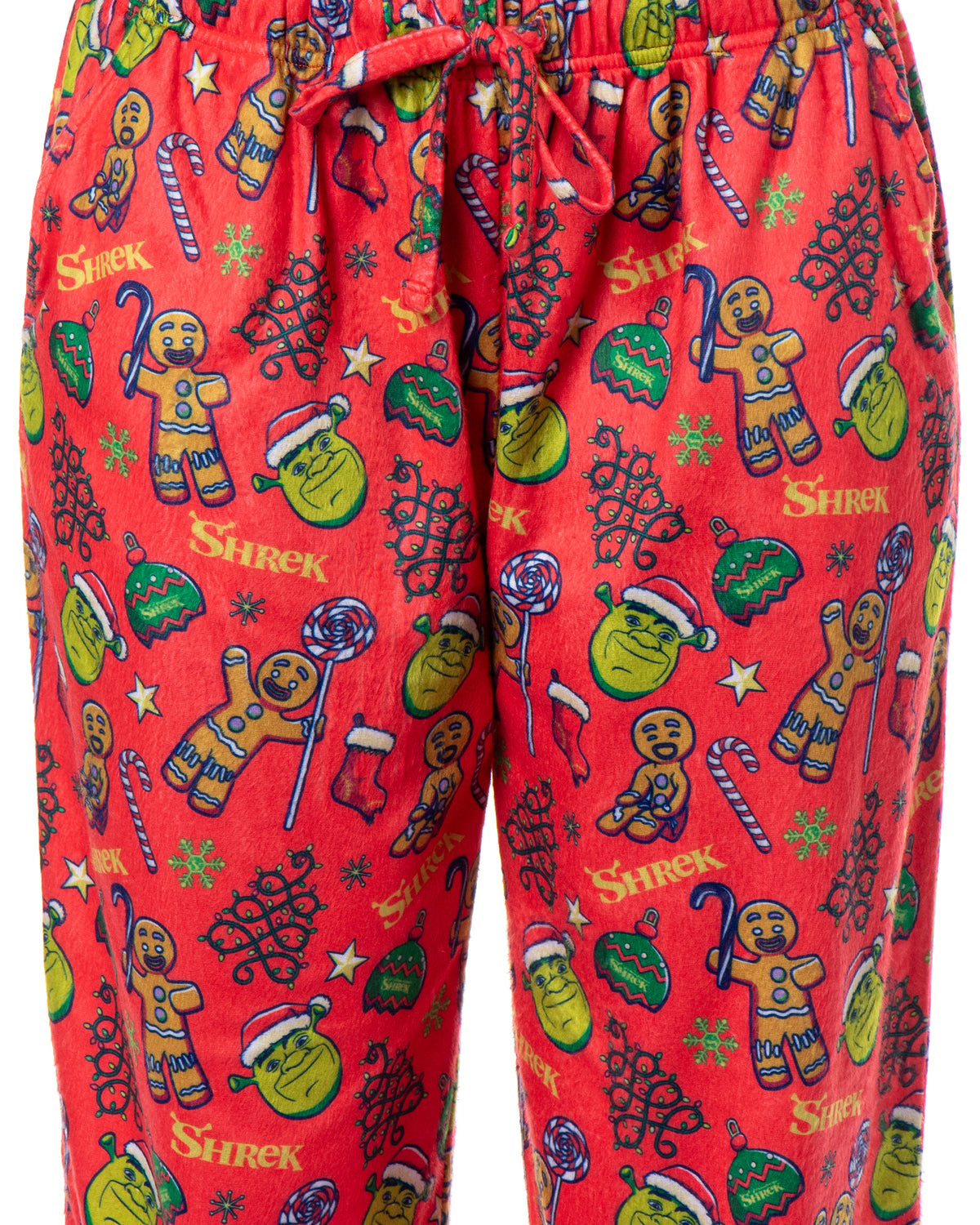 Dreamworks Shrek Women's All Over Tossed Print Christmas Sleep Pajama Pants XS