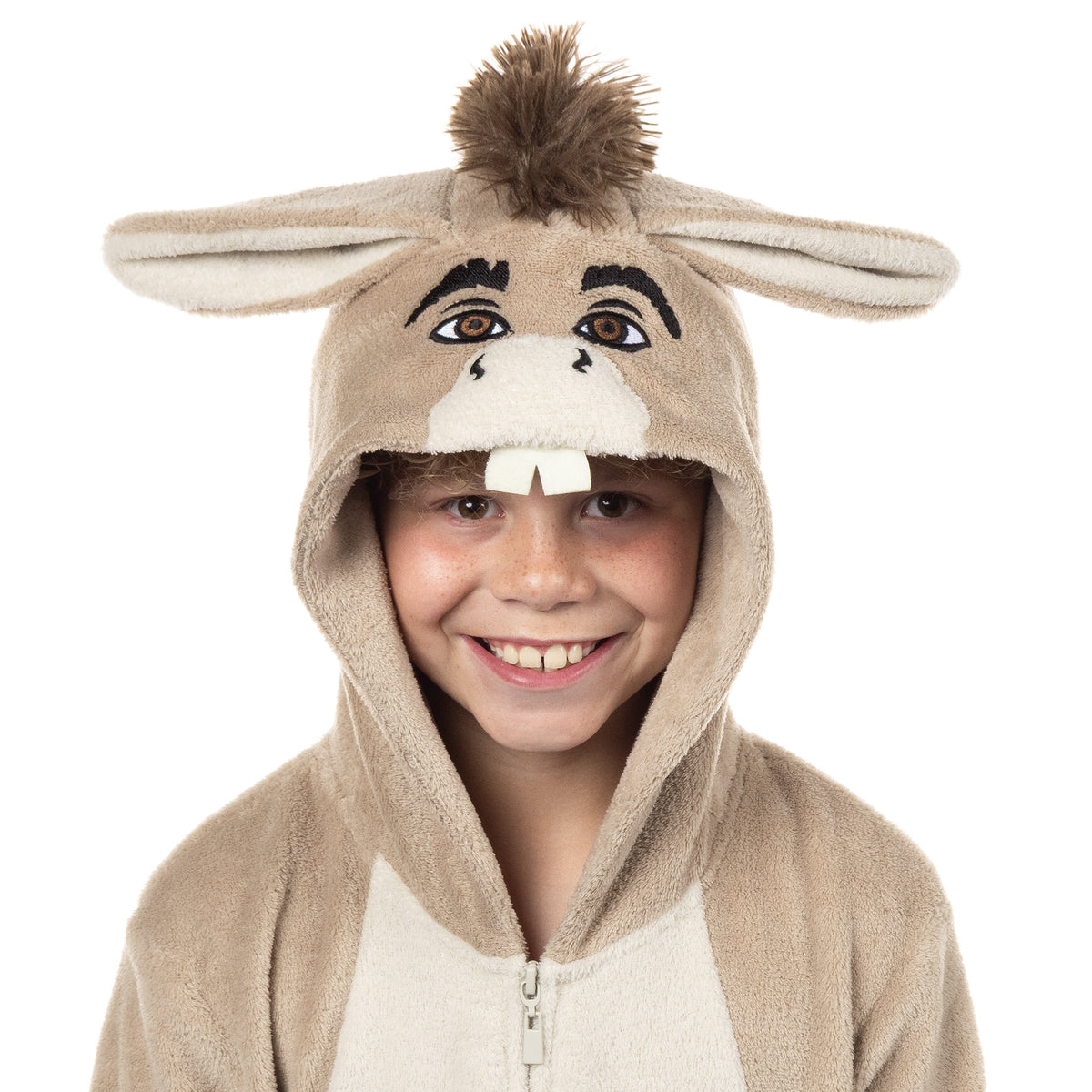 Shrek Donkey Union Suit Boy's Kigurumi Full Zip Hooded Pajama (6/7)