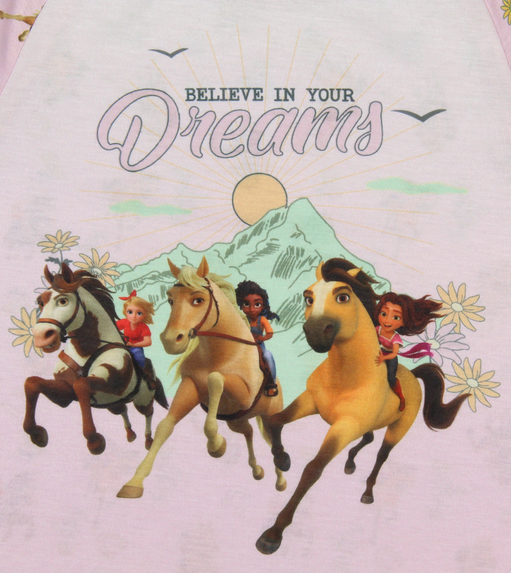 Girls' Spirit Untamed Movie Believe In Your Dreams Nightgown Sleep Pajama