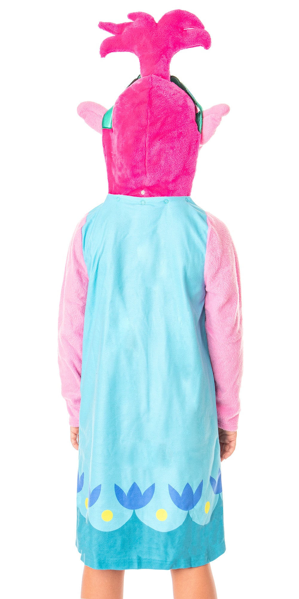 Dreamworks Trolls Movie Girls' Poppy Hooded Nightgown Sleep Shirt