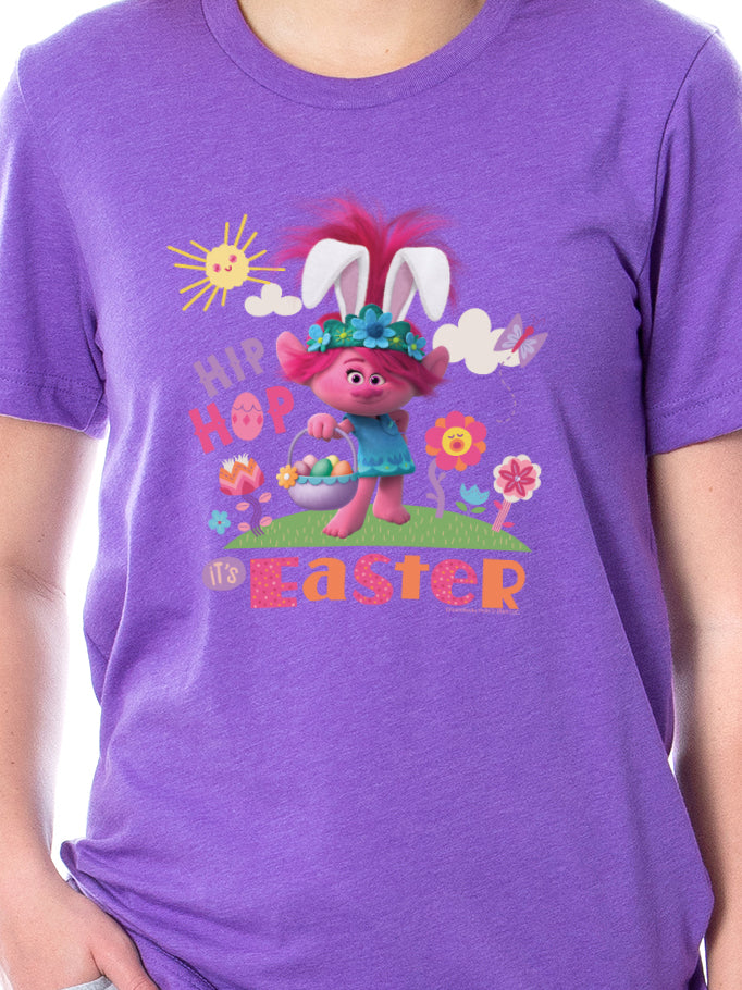 Dreamworks Trolls Womens' Film Movie Poppy Hip Hop It's Easter Sleep Pajama Set