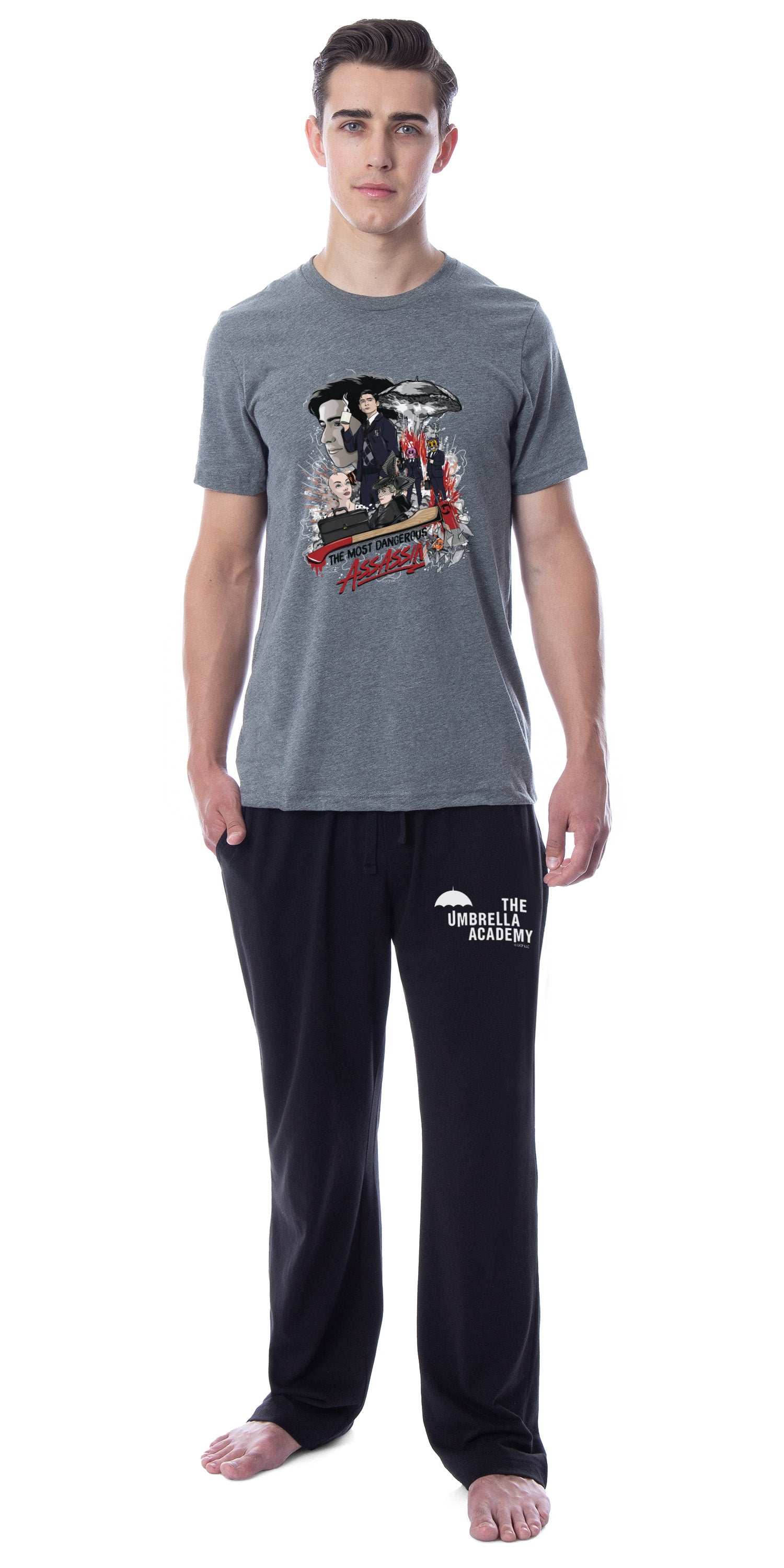 The Umbrella Academy Mens' Number Five TV Series Sleep Pajama Set
