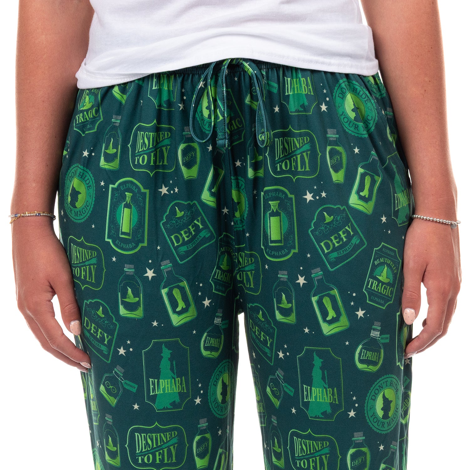Wicked Pajamas Women's Elphaba Elements Destined To Fly Lounge PJ Pants