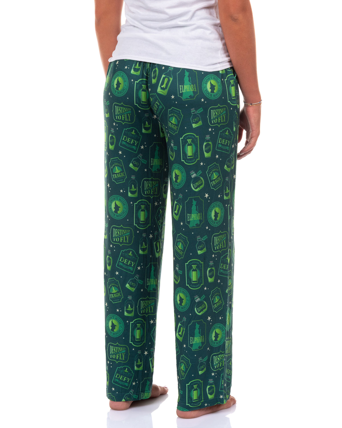 Wicked Pajamas Women's Elphaba Elements Destined To Fly Lounge PJ Pants