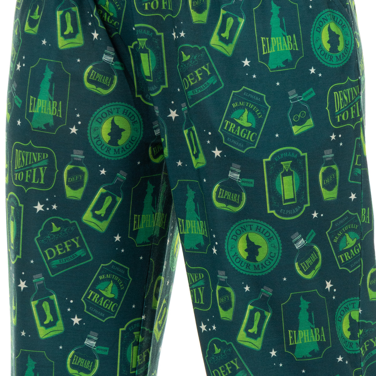 Wicked Pajamas Women's Elphaba Destined To Fly Shirt and Pants Pajama Set