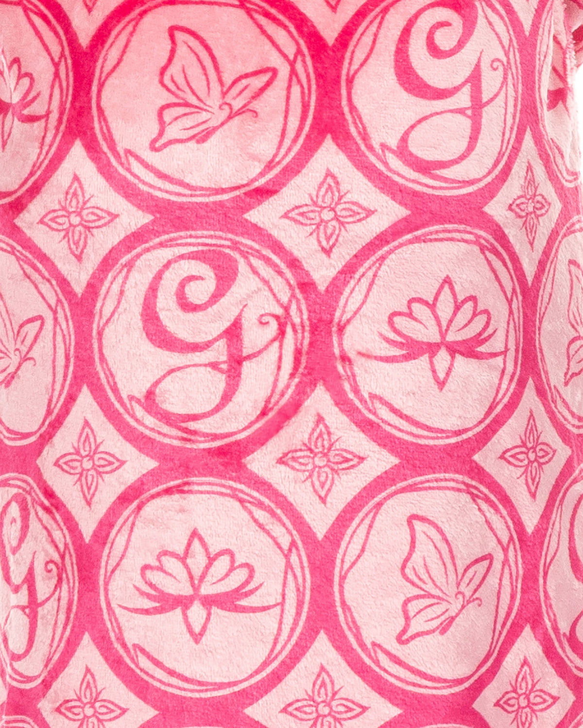 Wicked Girls' Glinda Robe Embroidered G Logo and Emblems Bathrobe For Kids