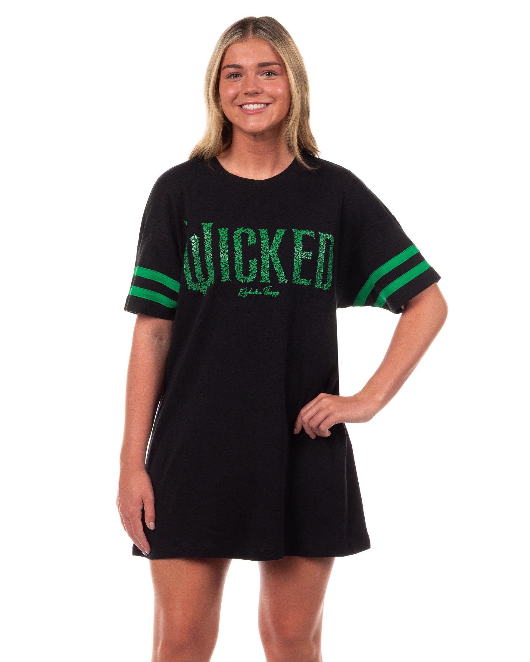 Wicked Woman's Elphaba Thropp Varsity Nightgown Sleep Shirt Loungewear