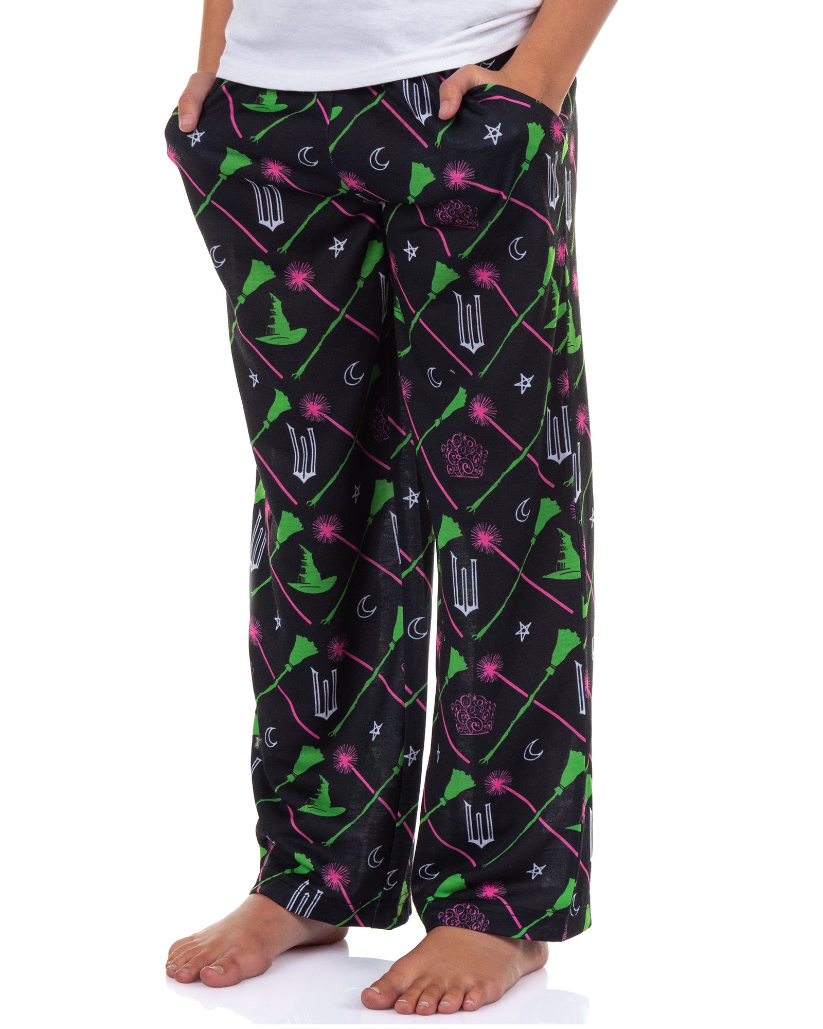 Wicked Girls' Pajamas Elphaba and Glinda Charms Pajama Pants For Kids