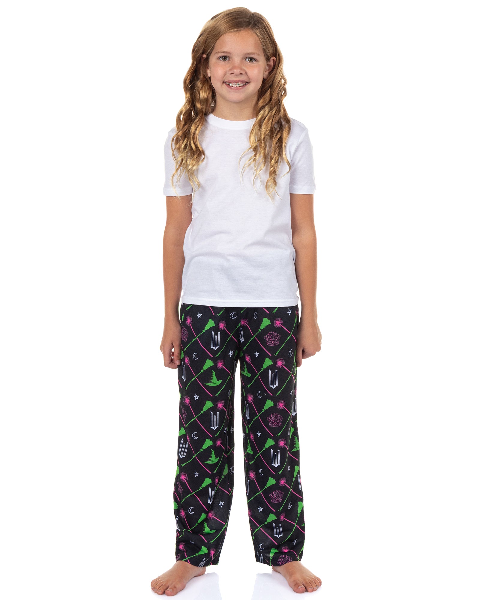 Wicked Girls' Pajamas Elphaba and Glinda Charms Pajama Pants For Kids
